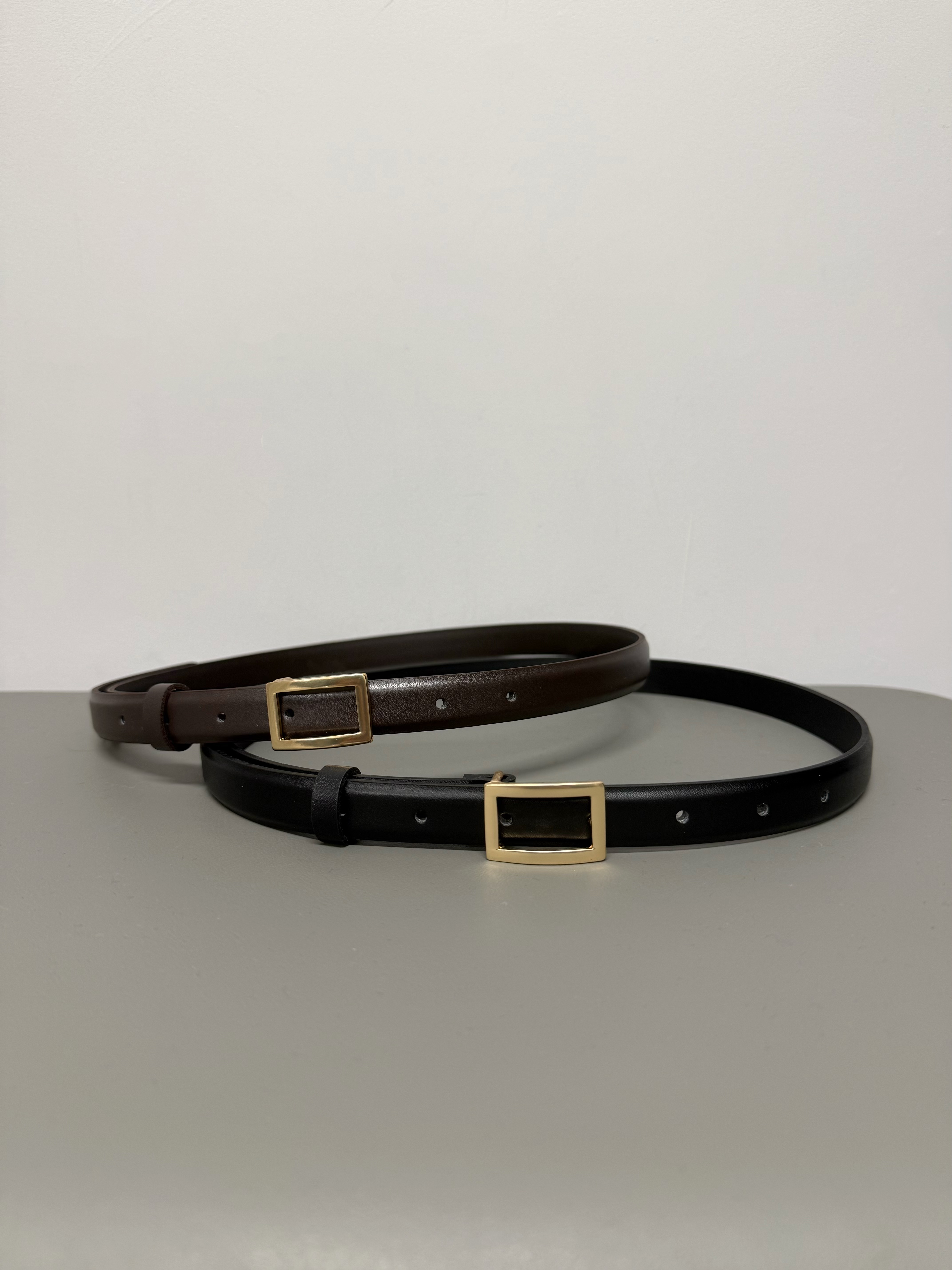 Rectangular buckle belt #be08