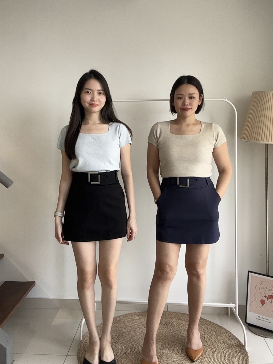 T4120 Square Neck Knit Top - 6 Colors 