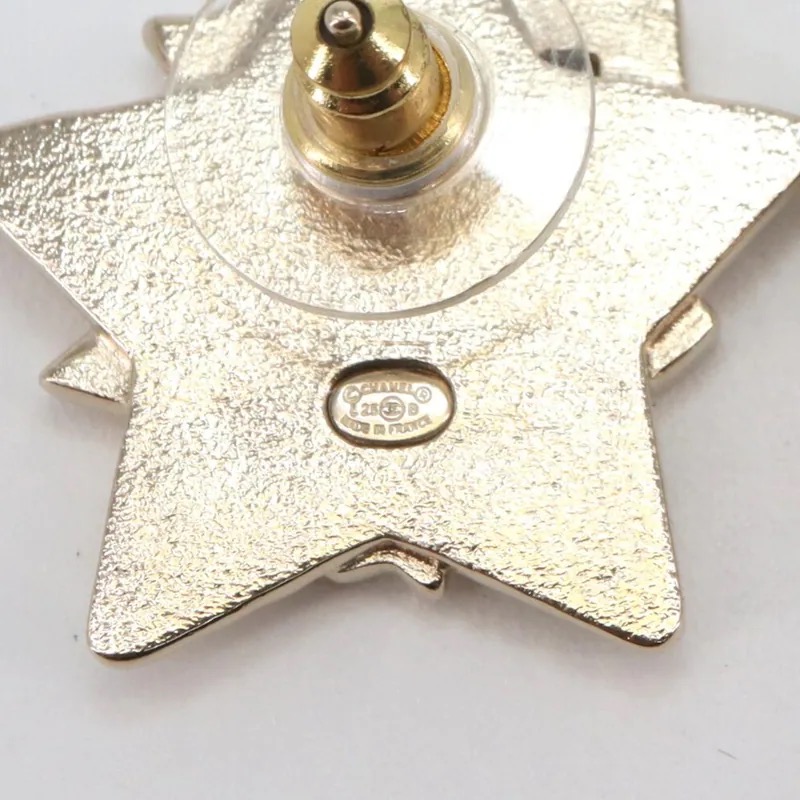 Chanel No.5 Coco Mark Star Motif Piercing Earrings