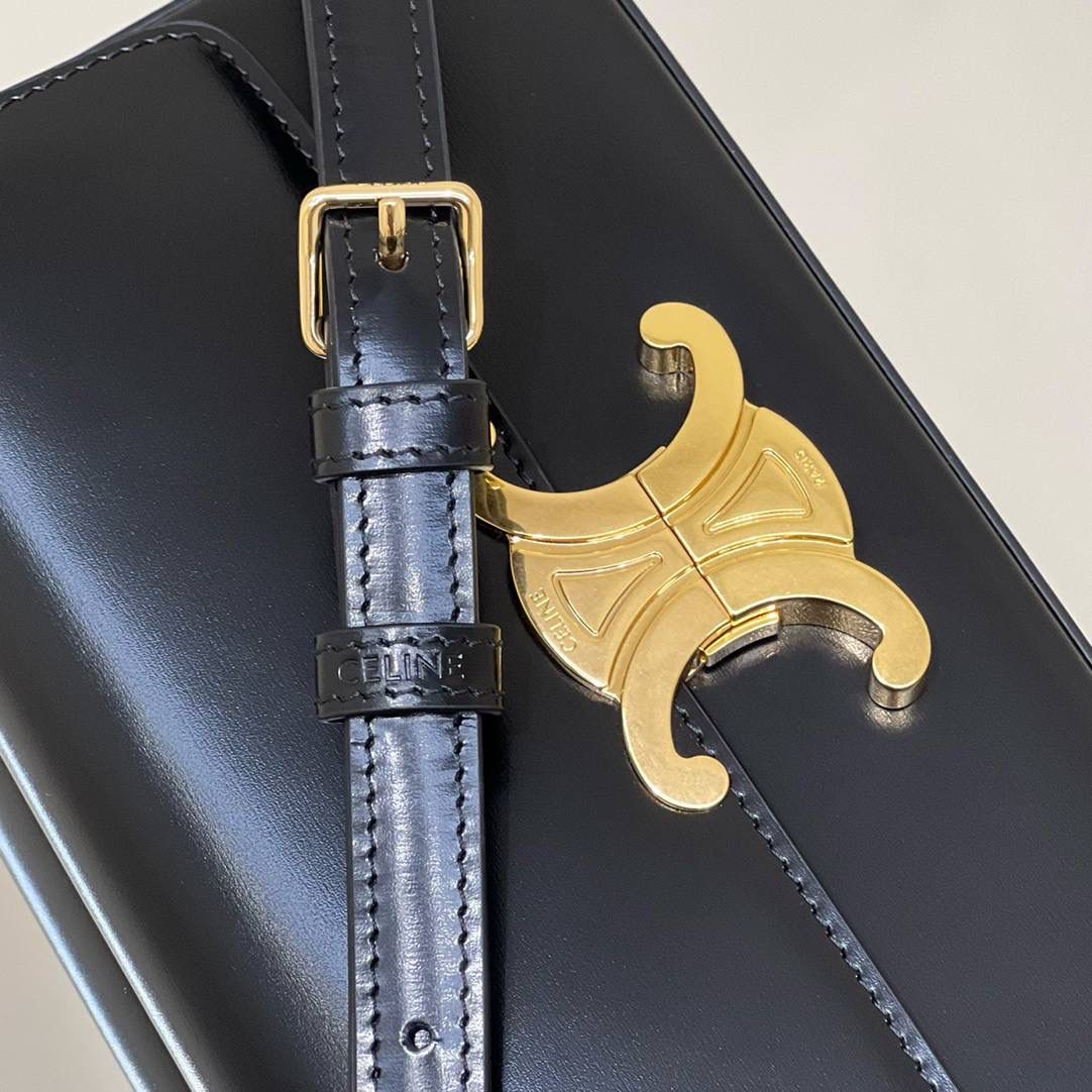 🔥大货实拍图 𝗖𝗘𝗟𝗜𝗡𝗘 ♥ 𝗧𝗥𝗜𝗢𝗠𝗣𝗛𝗘 𝗦𝗛𝗢𝗨𝗟𝗗𝗘𝗥 𝗕𝗔𝗚 型号：194143 尺寸：20*10*4cm