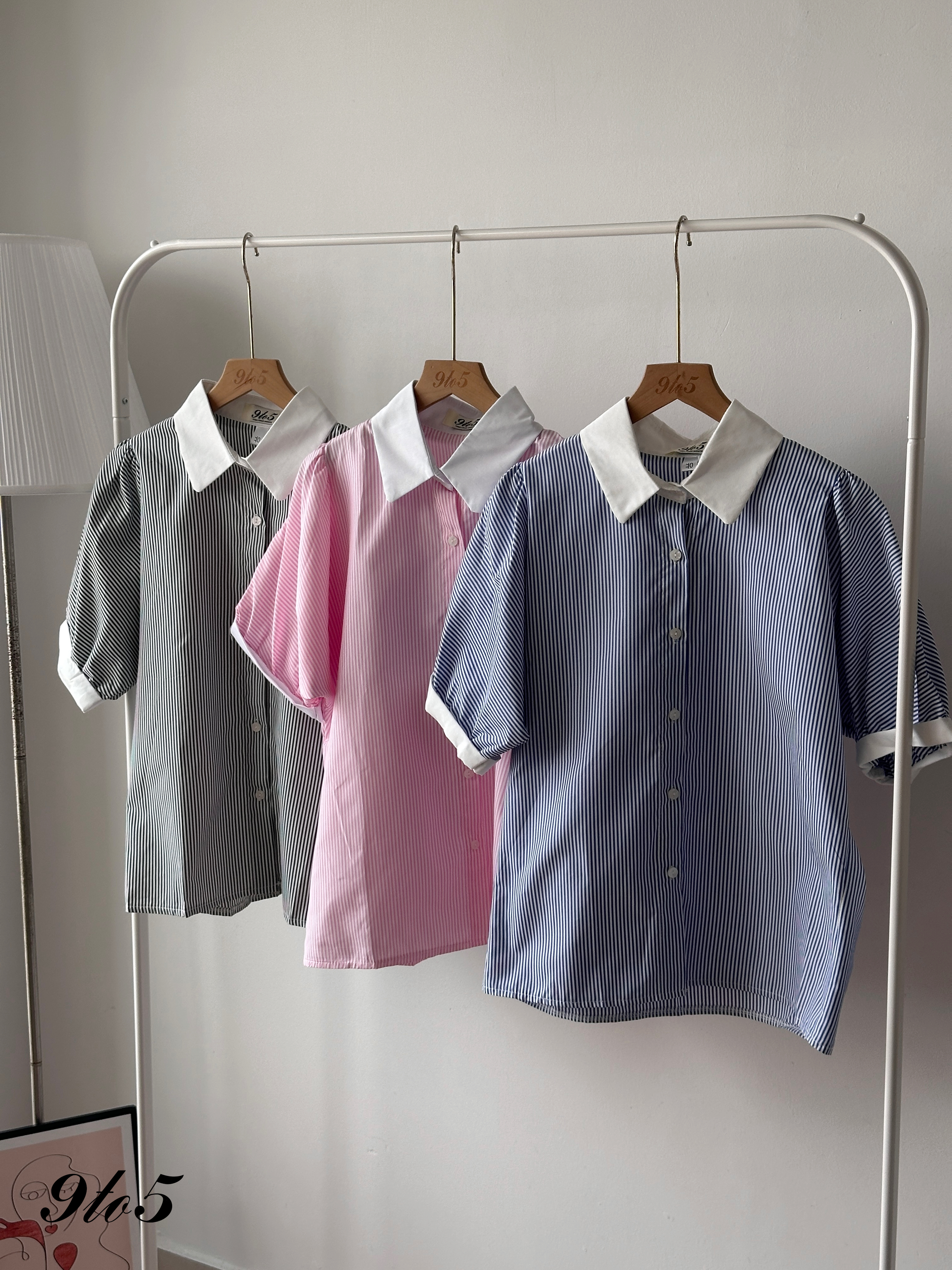 T4410 Oversized Stripe Shirt - 3 Colors 