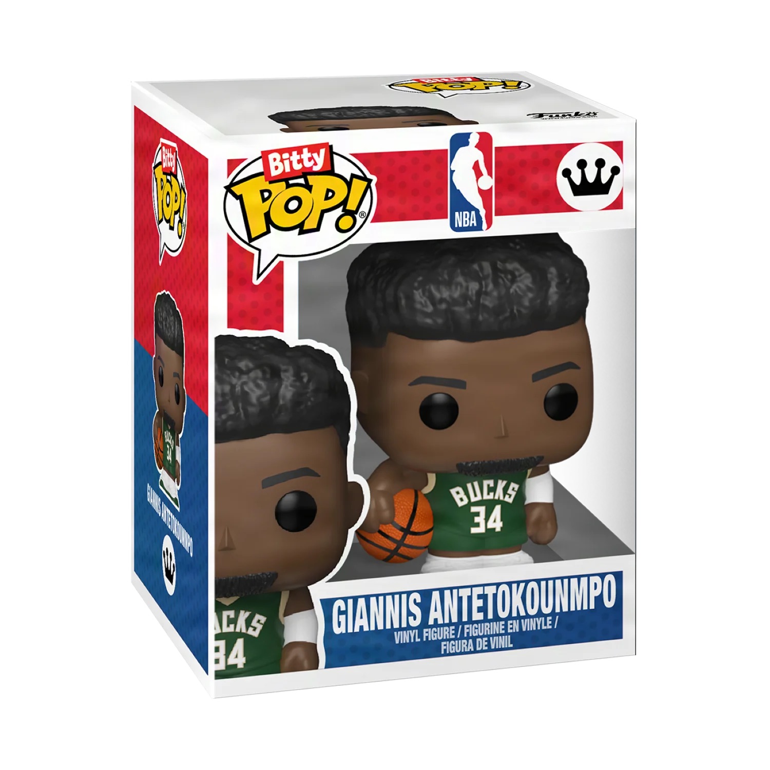 📦訂購 美國代購 Bitty POP! Town: NBA Arena - Bucks with Giannis Antetokounmpo Figure 模型