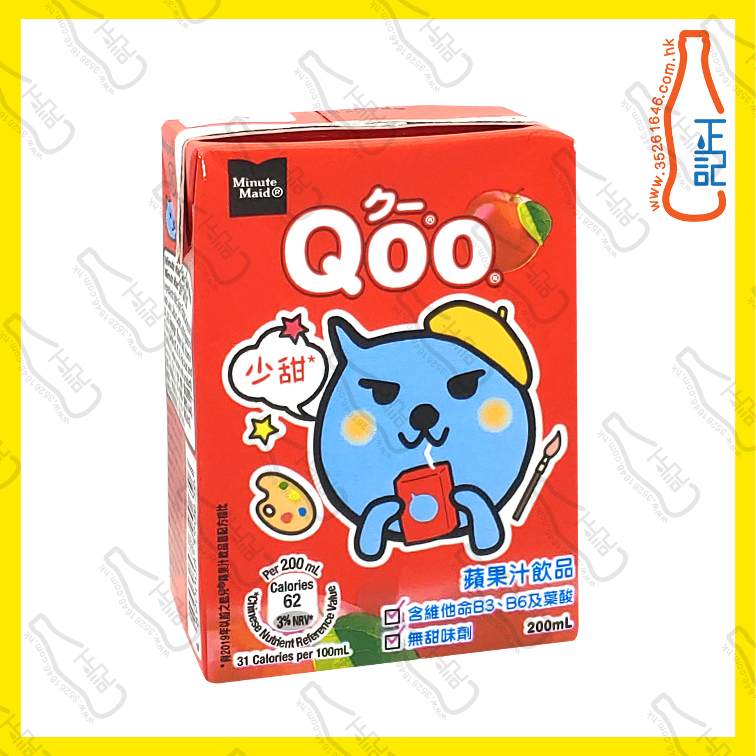 Minute Maid Qoo 蘋果汁 200ml x 24包 /箱