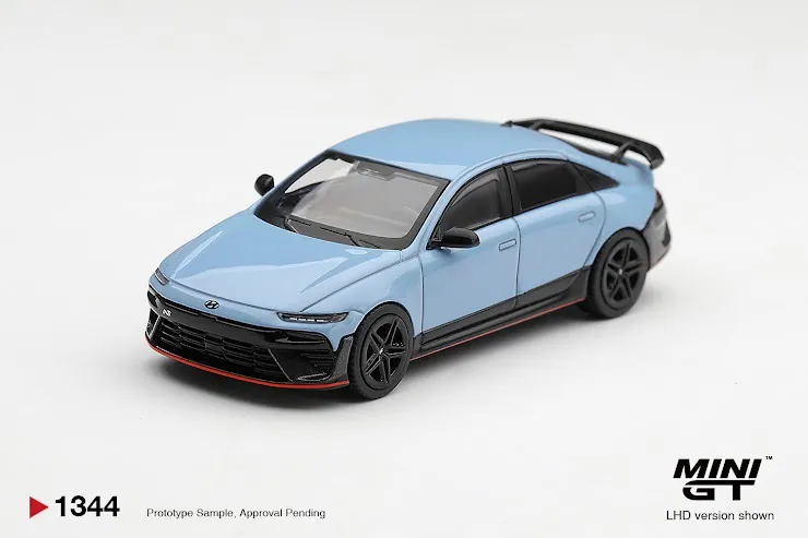（預訂 Pre Order) MINI GT ( MGT01344-L ) Hyundai Ioniq 6 N Performance Blue Pearl