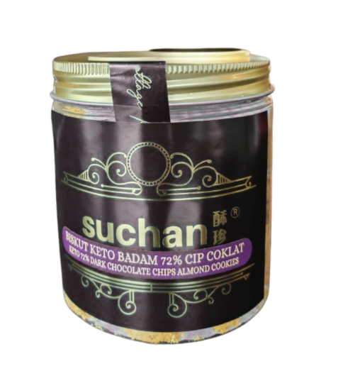 Keto 72% Dark Chocolate Chips Almond Cookies