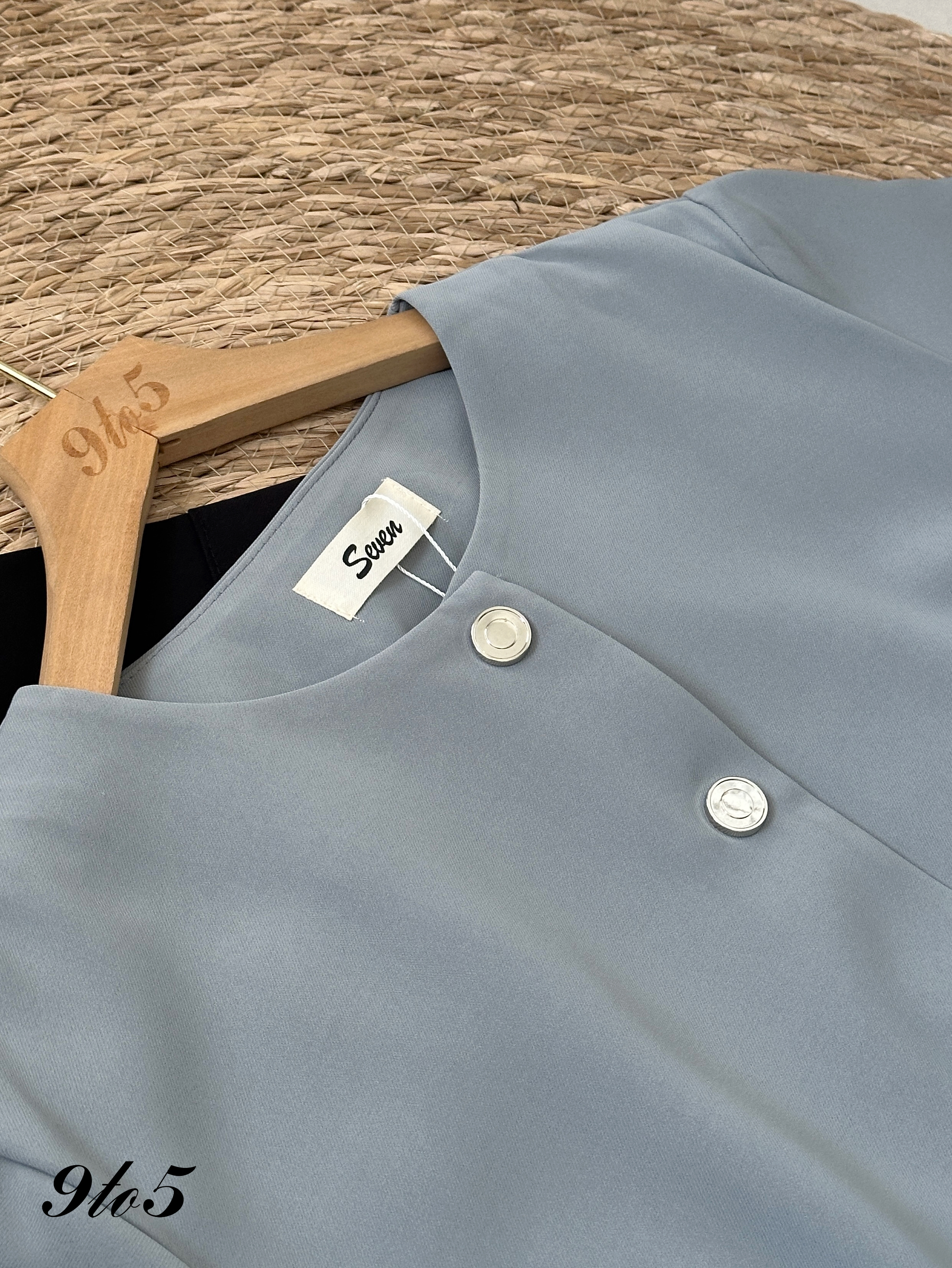 T4226 Short Sleeve Crop Blazer - 4 Colors 