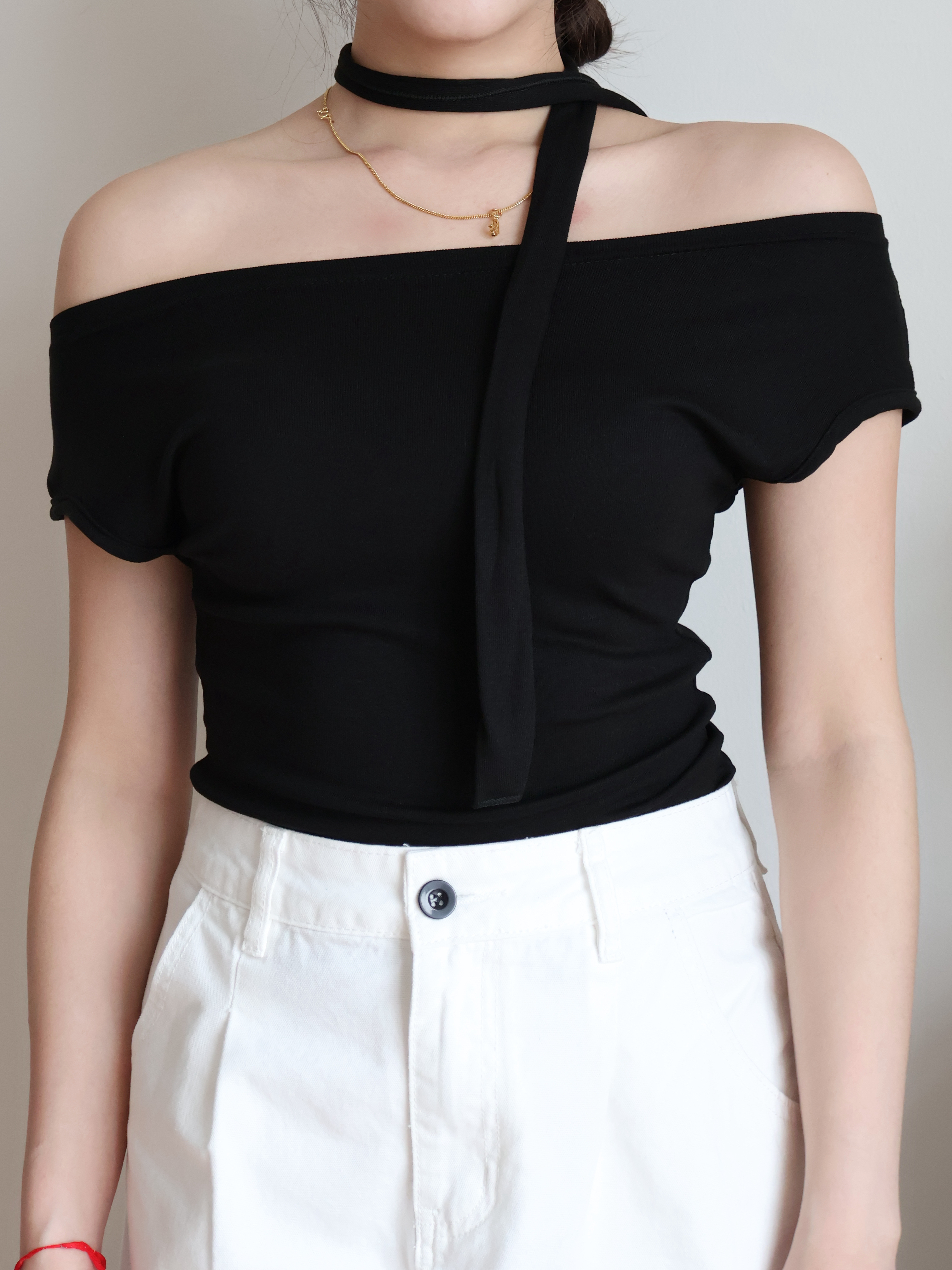 Hazel Cropped Top | Black