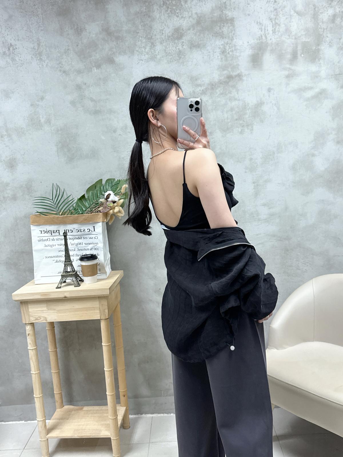 D02 幼帶V領Bra top