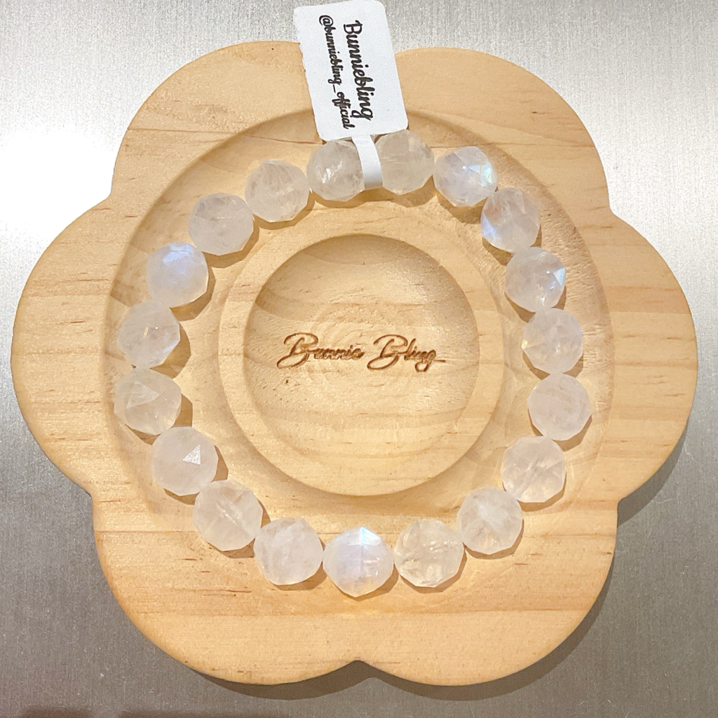 星型切割月亮石手串