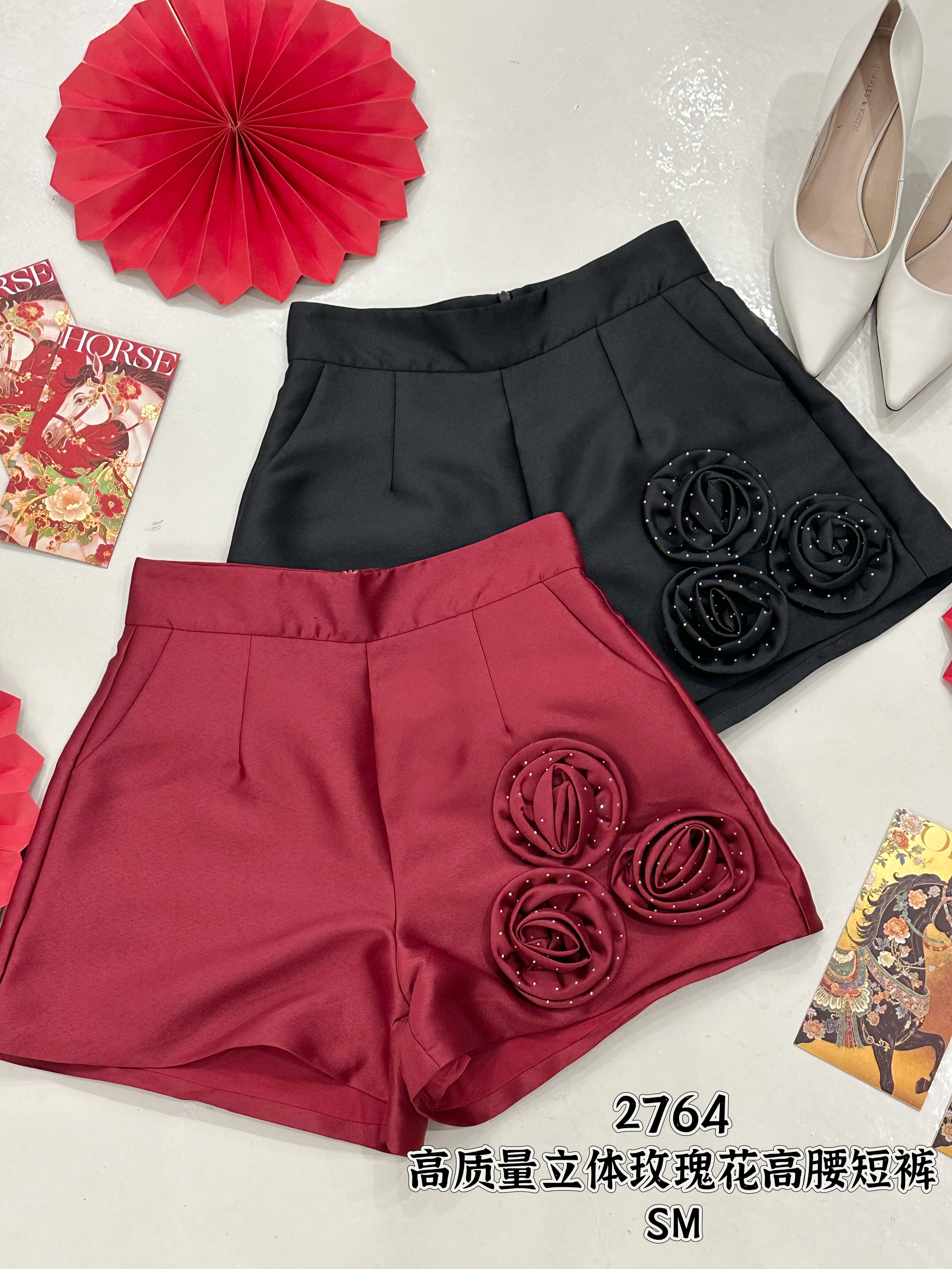 2764 HIGH PREMIUM 3D ROSE PANT 