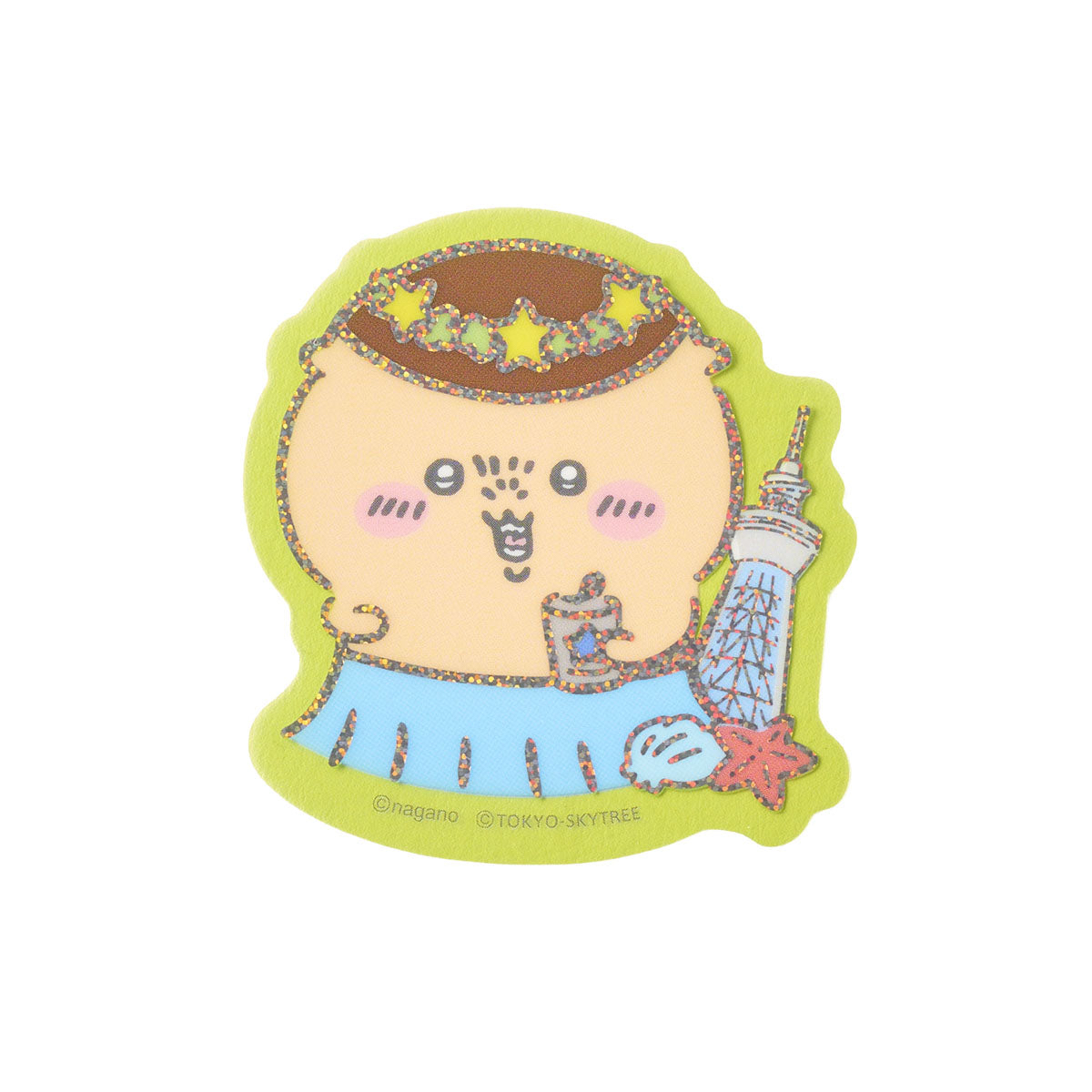 🎀【預訂】 Chiikawa 人魚島的秘密 x 星空晴空塔貼紙 - Furuhonya