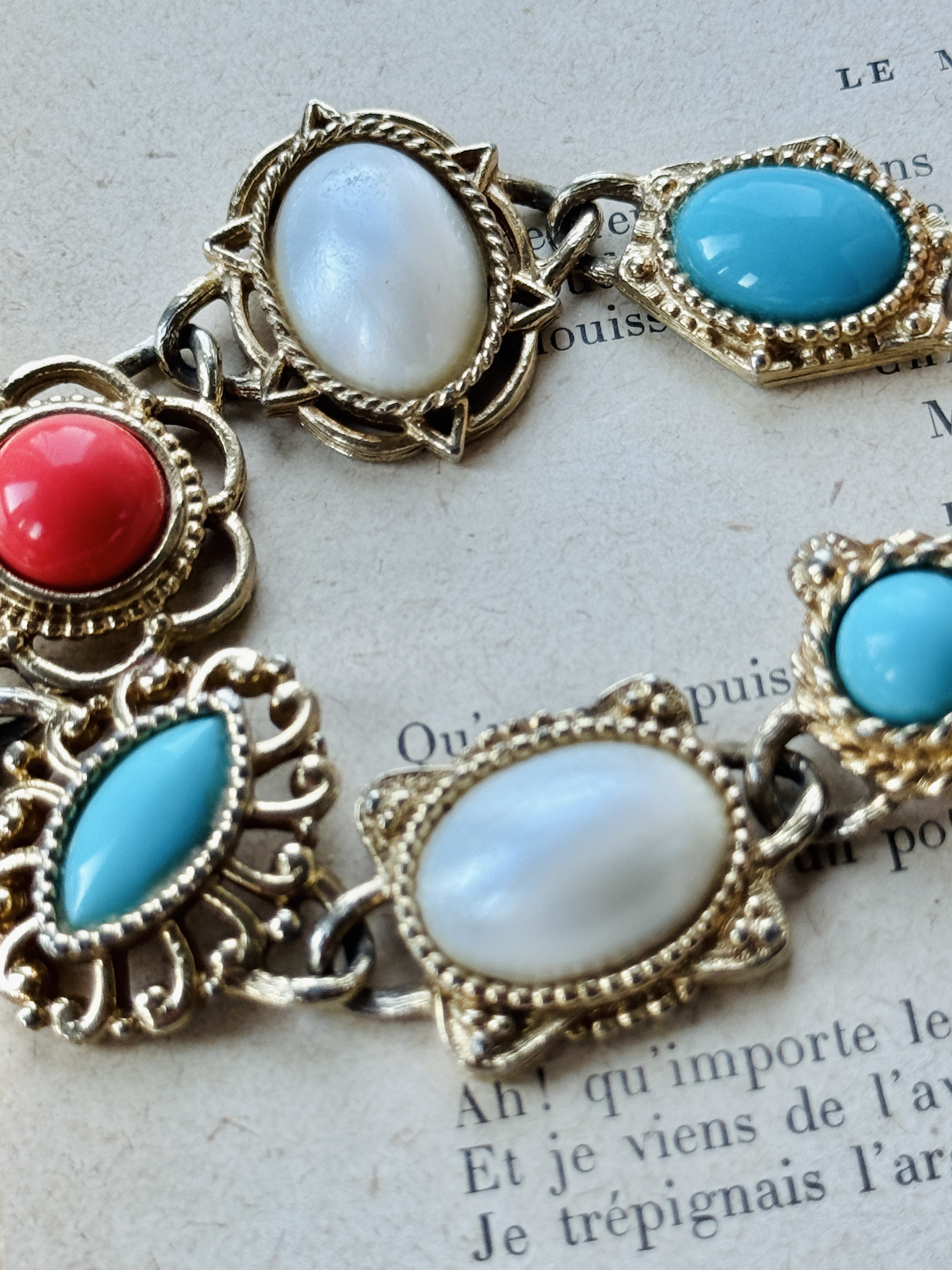 Vintage Sarah Coventry Made in Canada Victorian Revival Style Bracelet (MT2643)