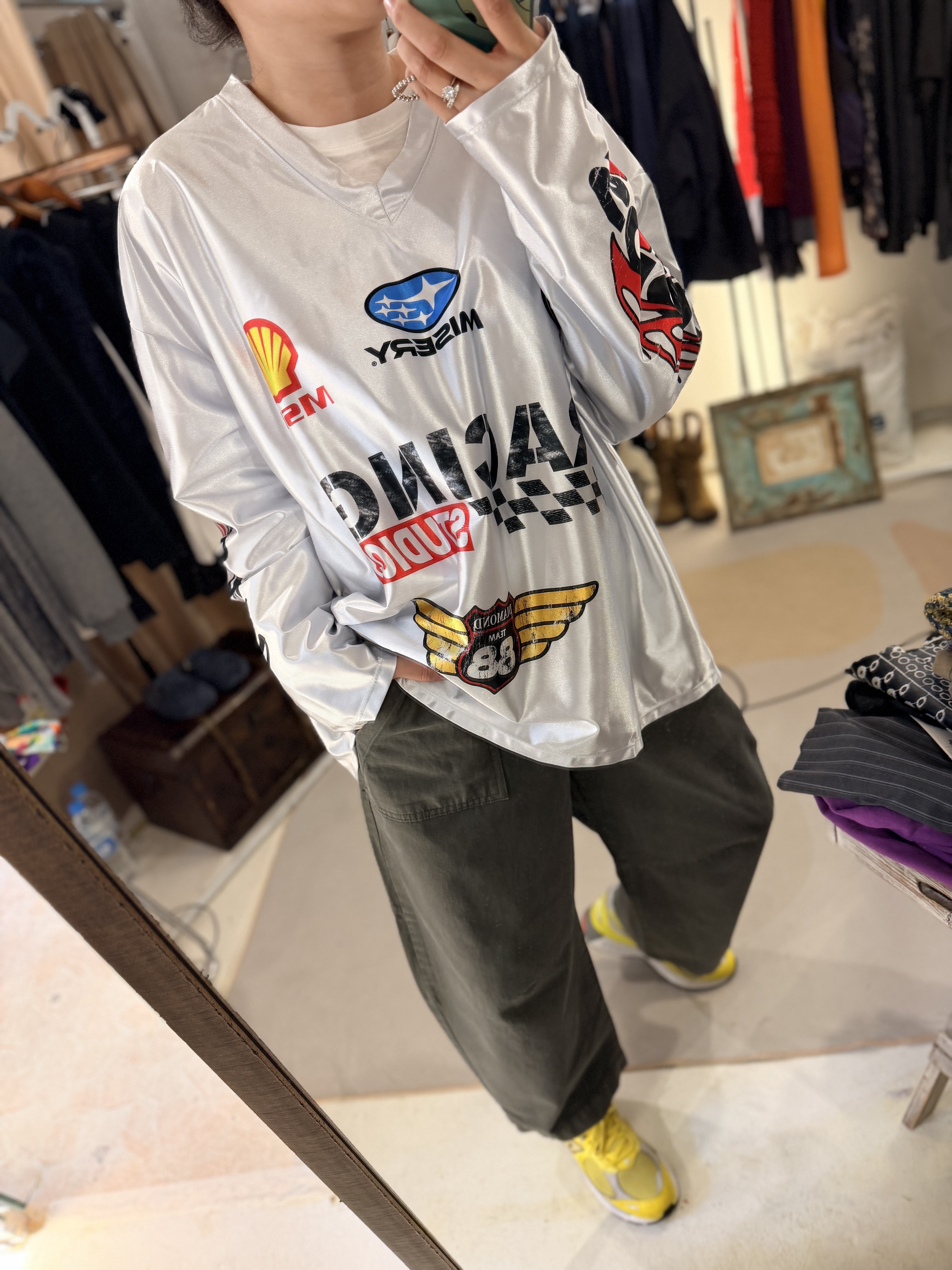 Racing car printed top
