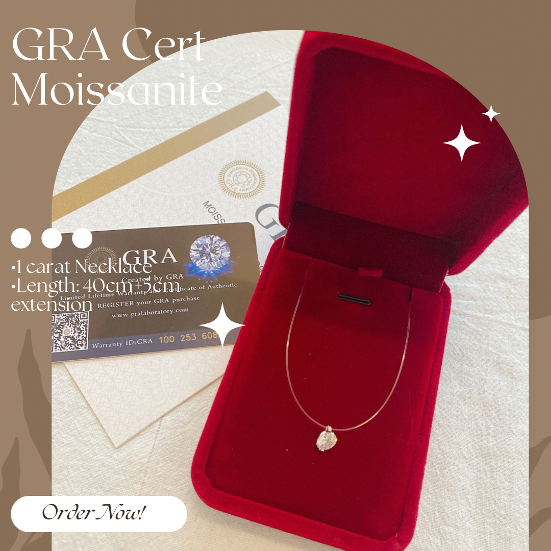 GRA Certified Moissanite Necklace Jewelry - SHOP NOW  