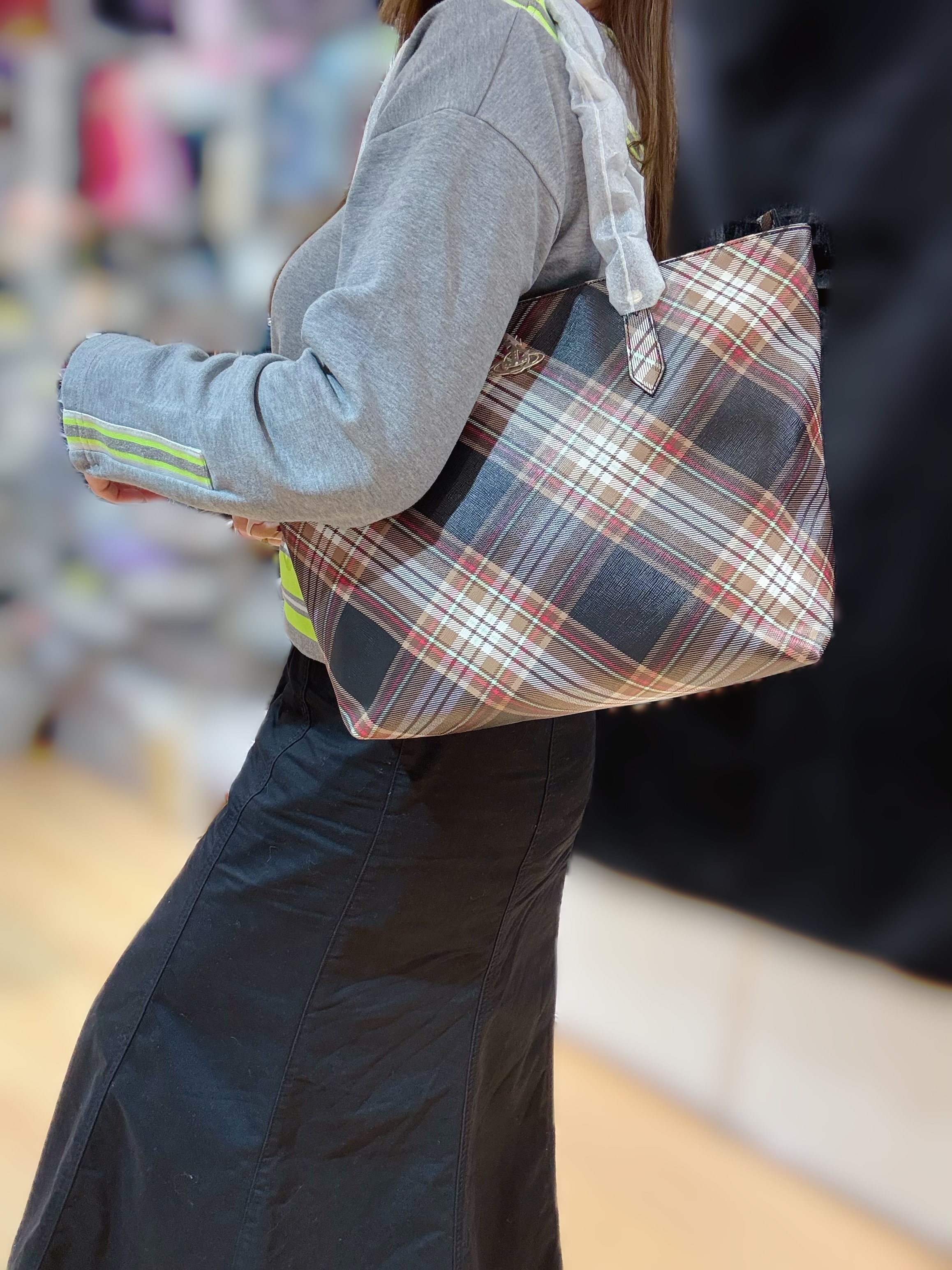 Vivienne Westwood zip tote xde/brown