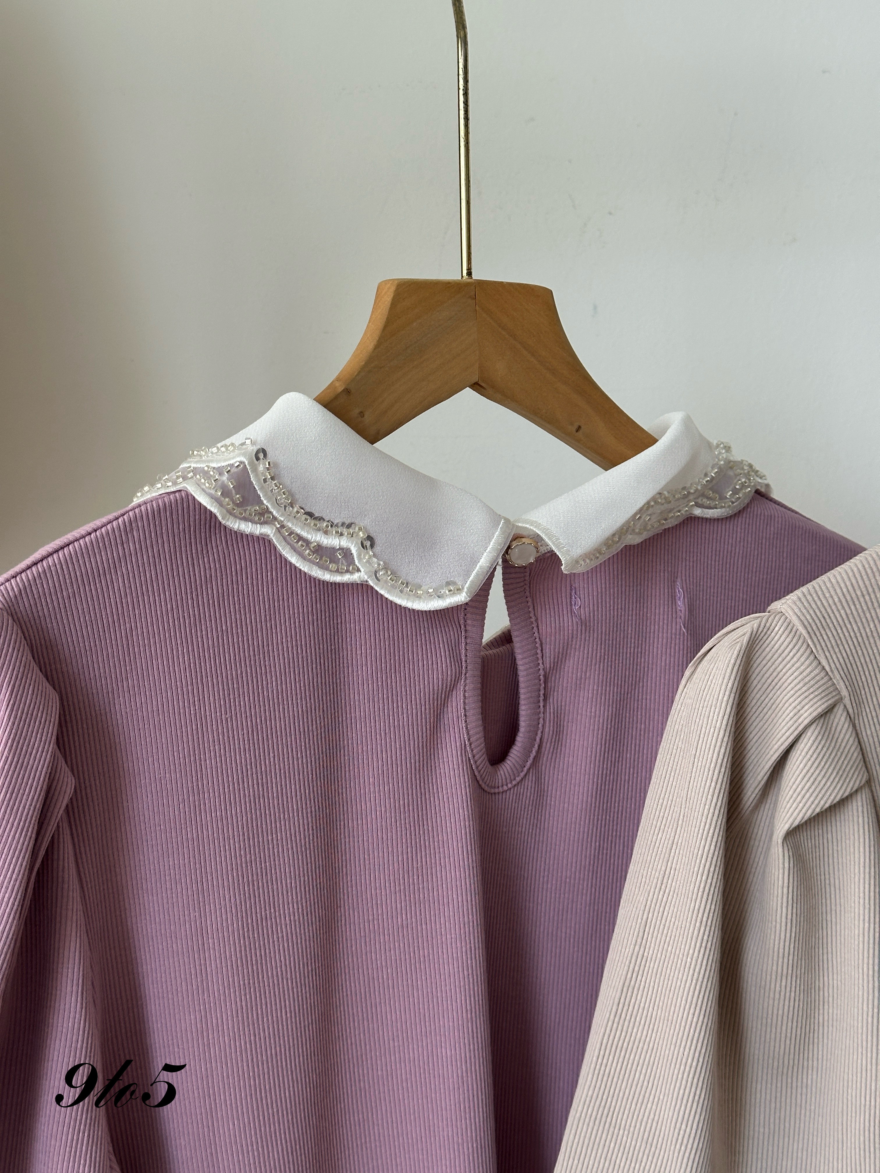 T3978 Butterfly Collar Top - 5 Colors