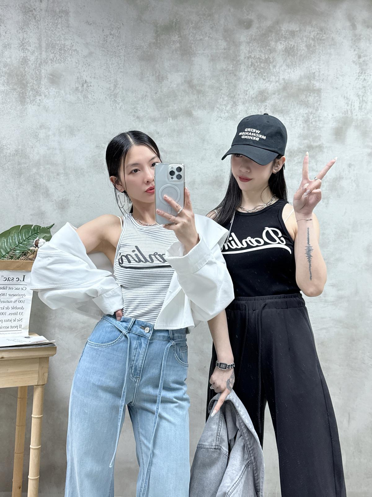 E06 前帶直腳牛仔褲