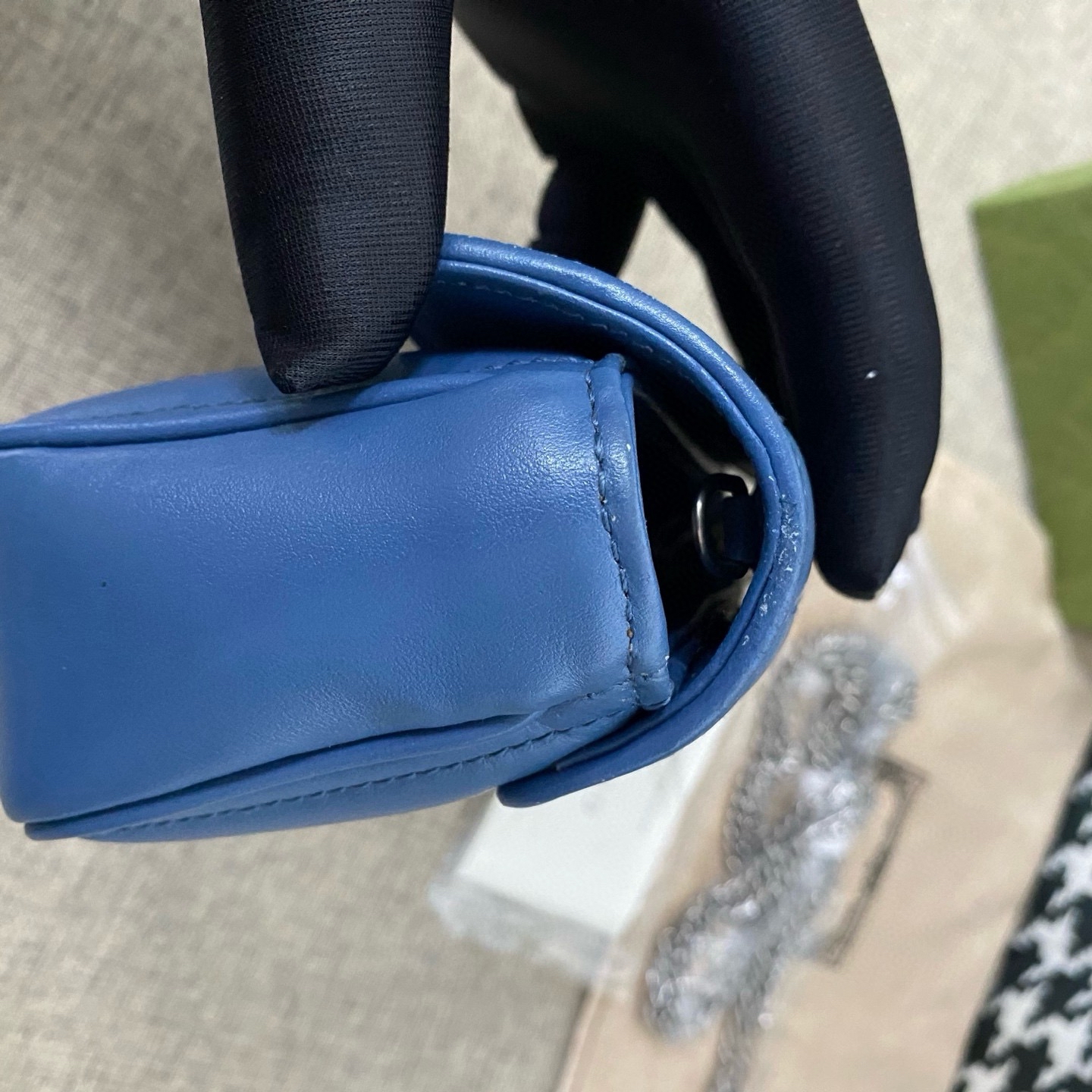 【預訂貨品】Gucci 新款藍色馬蒙mini包 