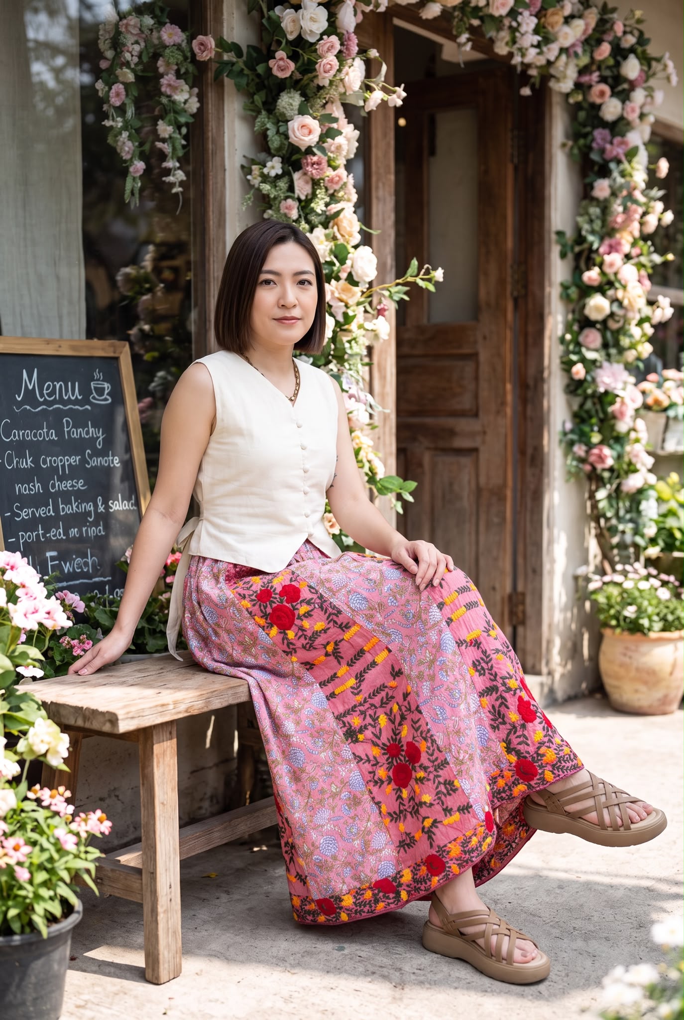 3051 White 2 way Cotton Top
