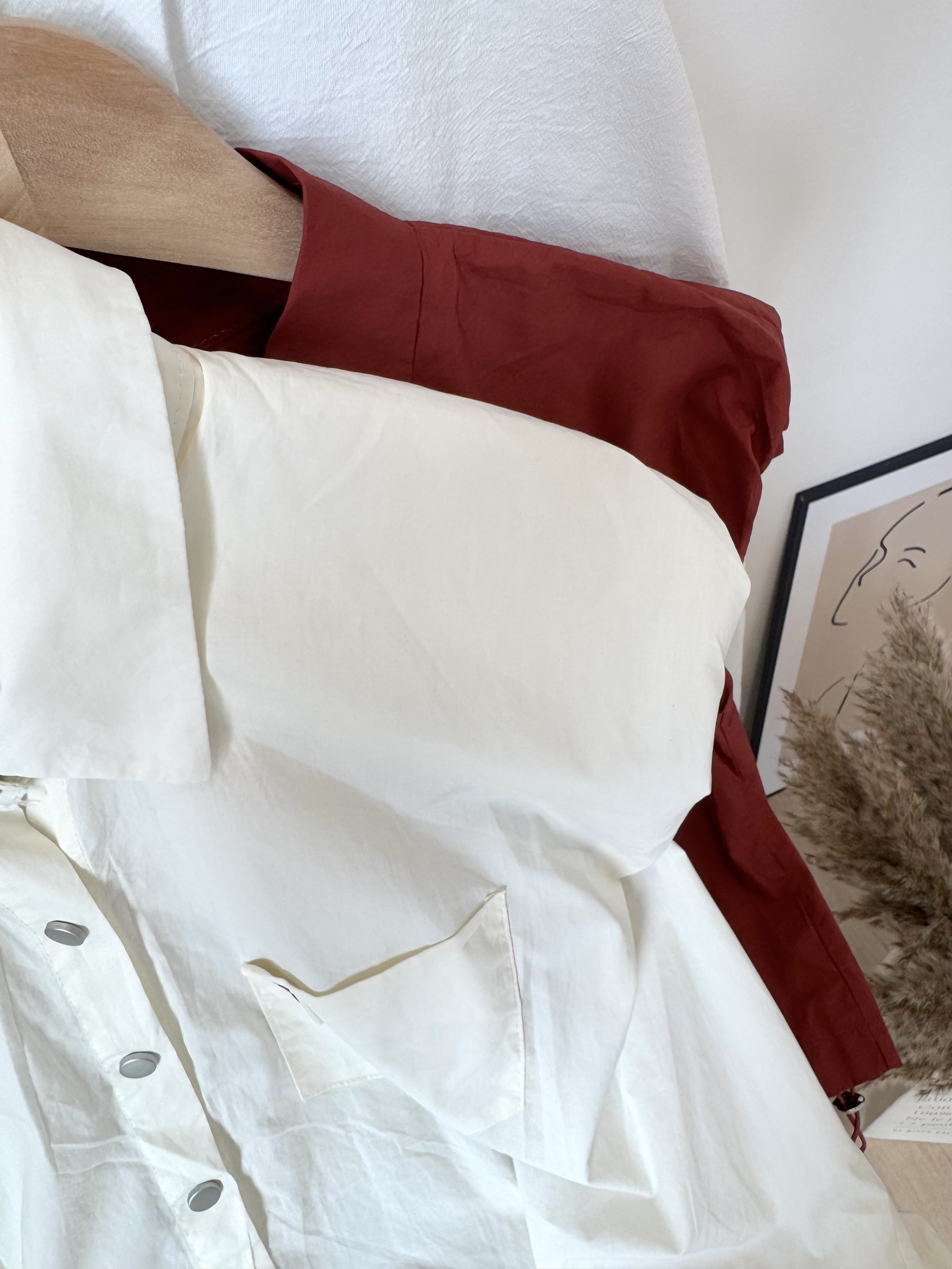 Nana Korean Blouse 韩系短袖衬衫 （ 2 Colours）