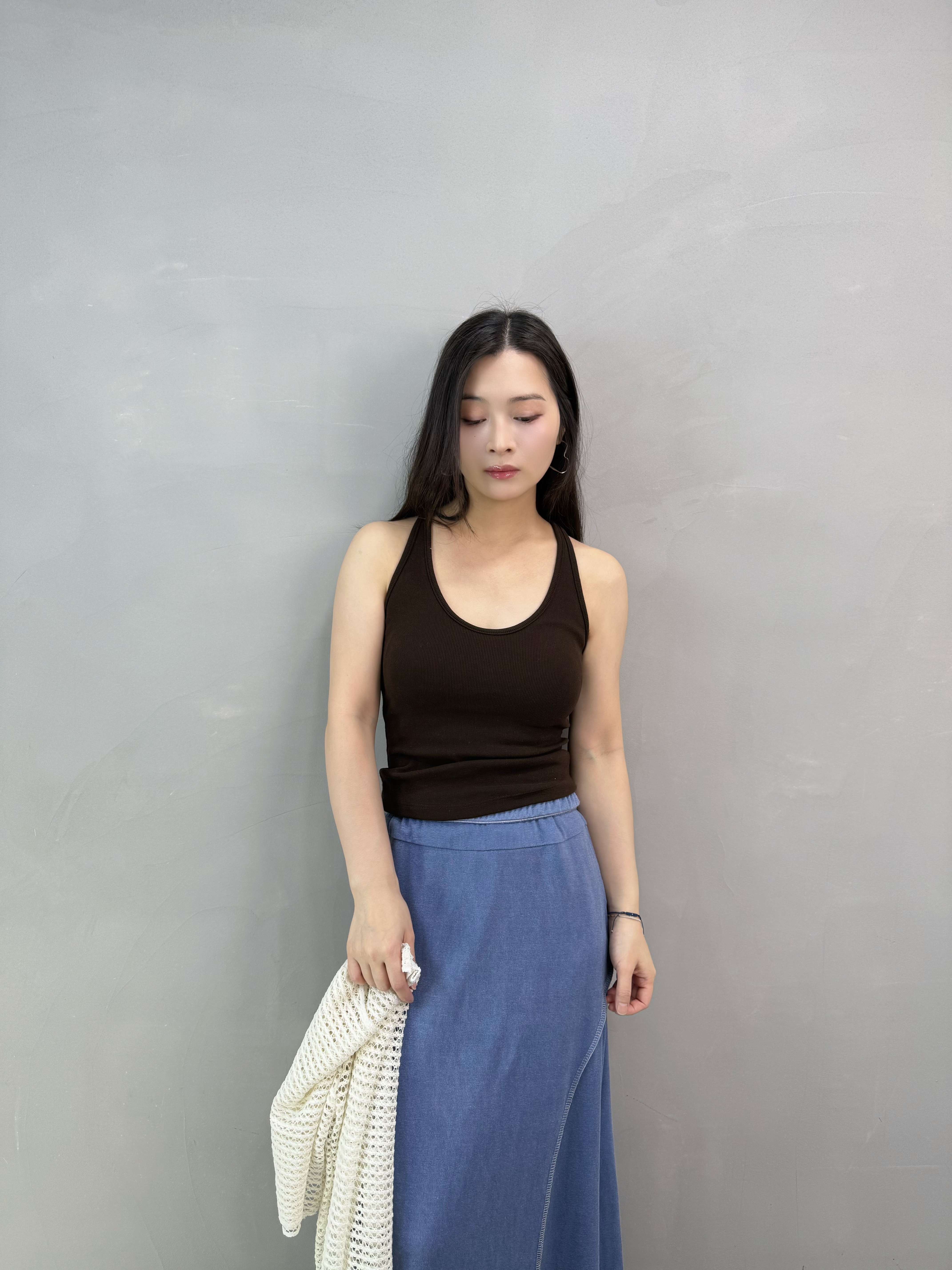 Z72 Y背U領長bra-top