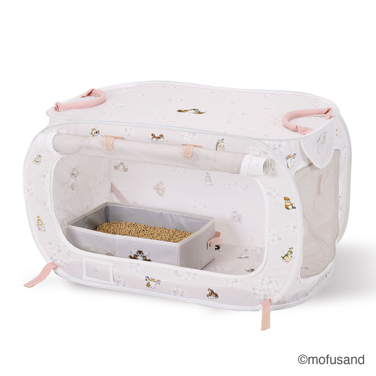🎀【預訂】mofusand x 貓壱便攜式籠子和貓砂盆套裝