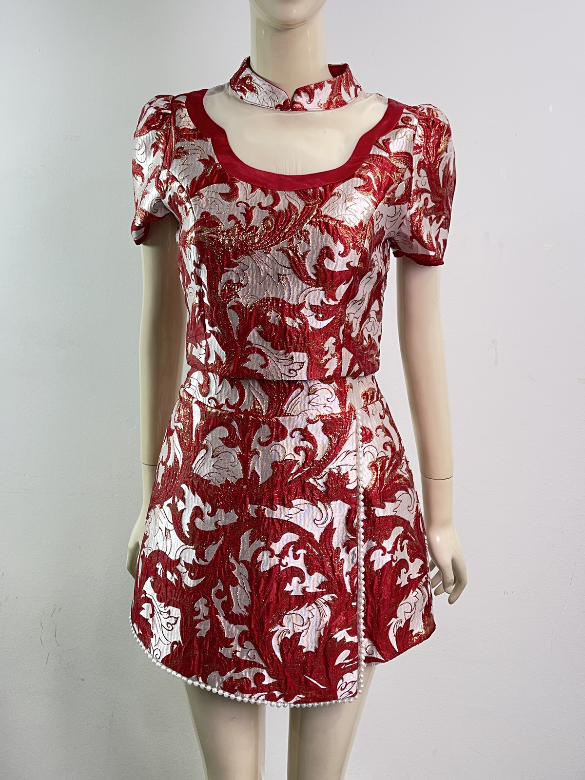 Pearl Veil Qipao Set MC74