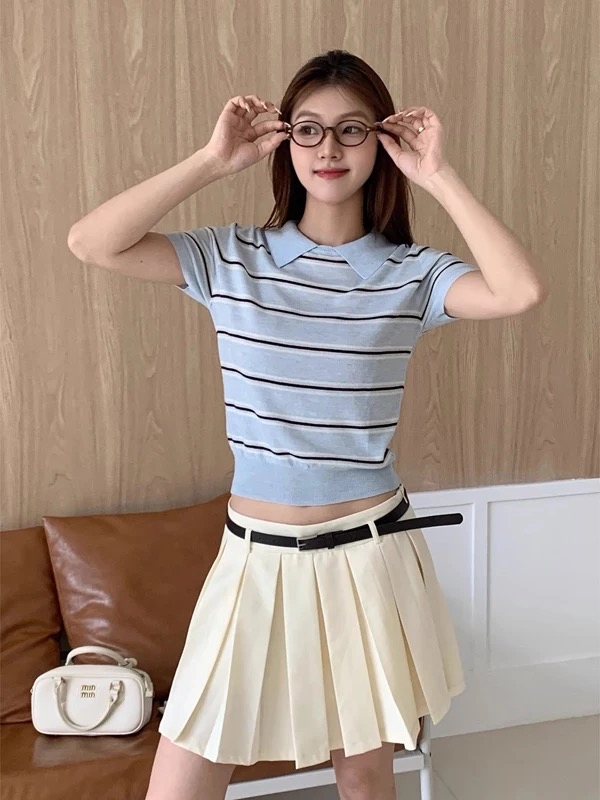 TP546复古针织上衣