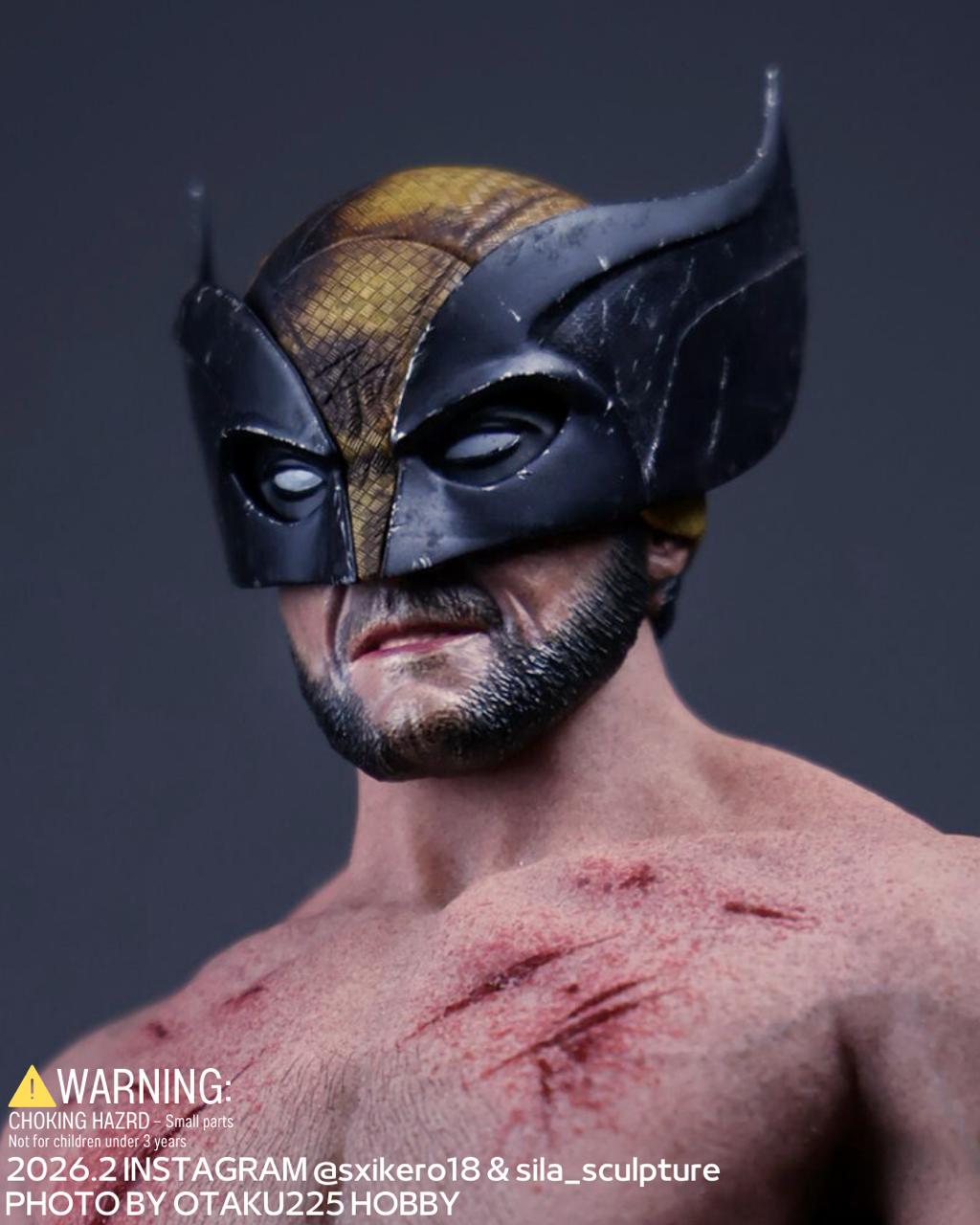 狼人戰損半面具頭雕 Wolverine Half Masked Head Sculpt project