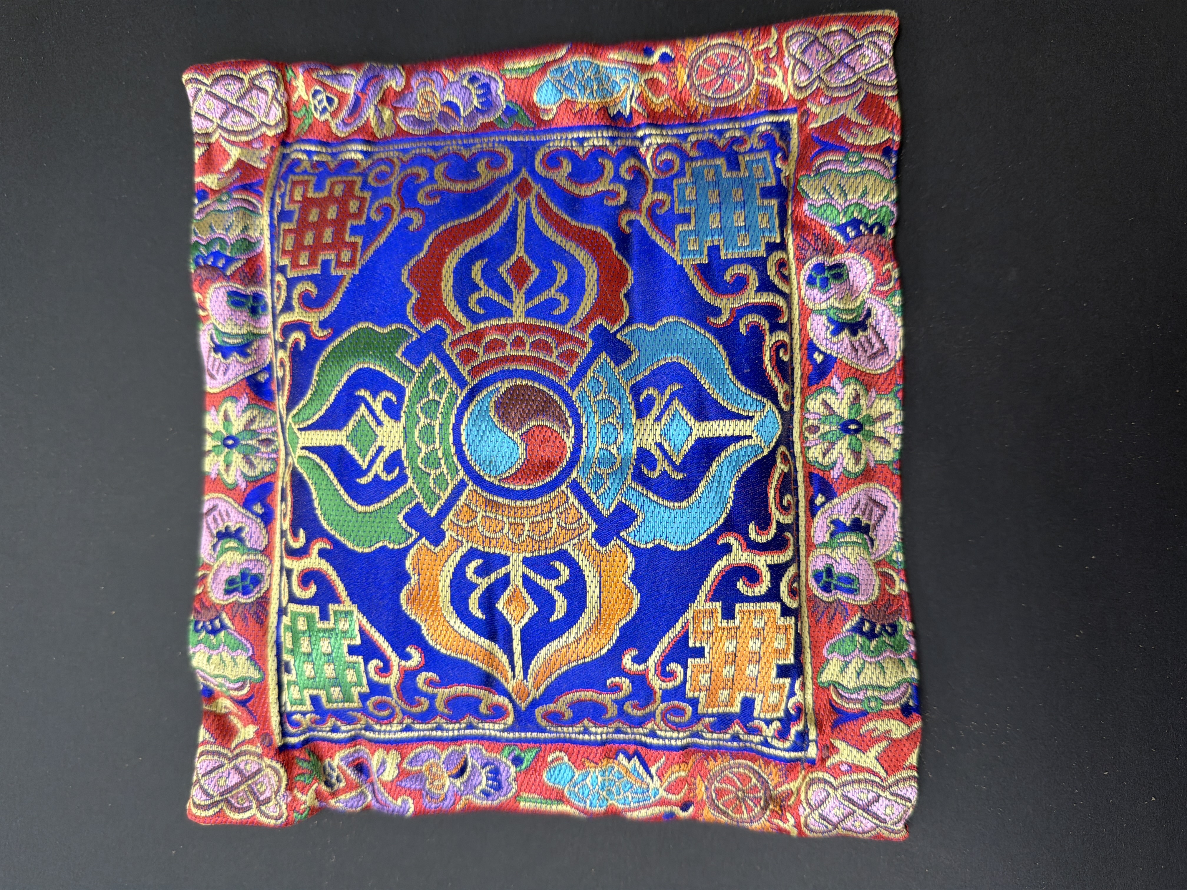 藏傳淨化香包（內含雪巴粉）20*20cm 藍金剛杵