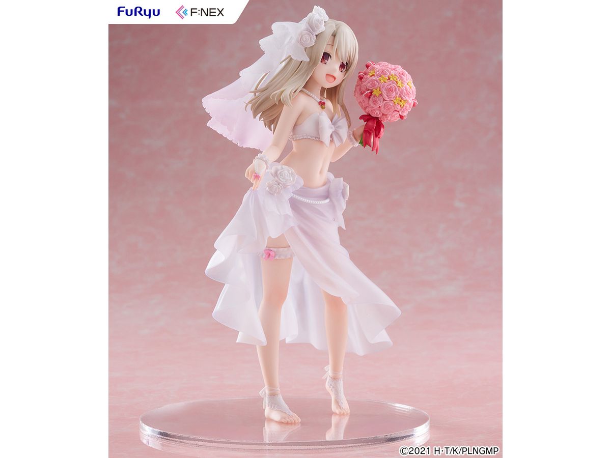 【預訂日期至17/6/26】 FURYU [F:NEX]《魔法少女☆伊莉雅》1/7 伊莉雅 -婚紗泳裝- / Illyasviel von Einzbern Wedding Swimsuit ver. 1/7 Scale Figure 🌸[訂單確認後,本店會於一週內發出電子預購單據,屆時請確認WhatsApp對話查收。"如需到店提取紙質單據或使用其他通訊APP可於備註告知"]