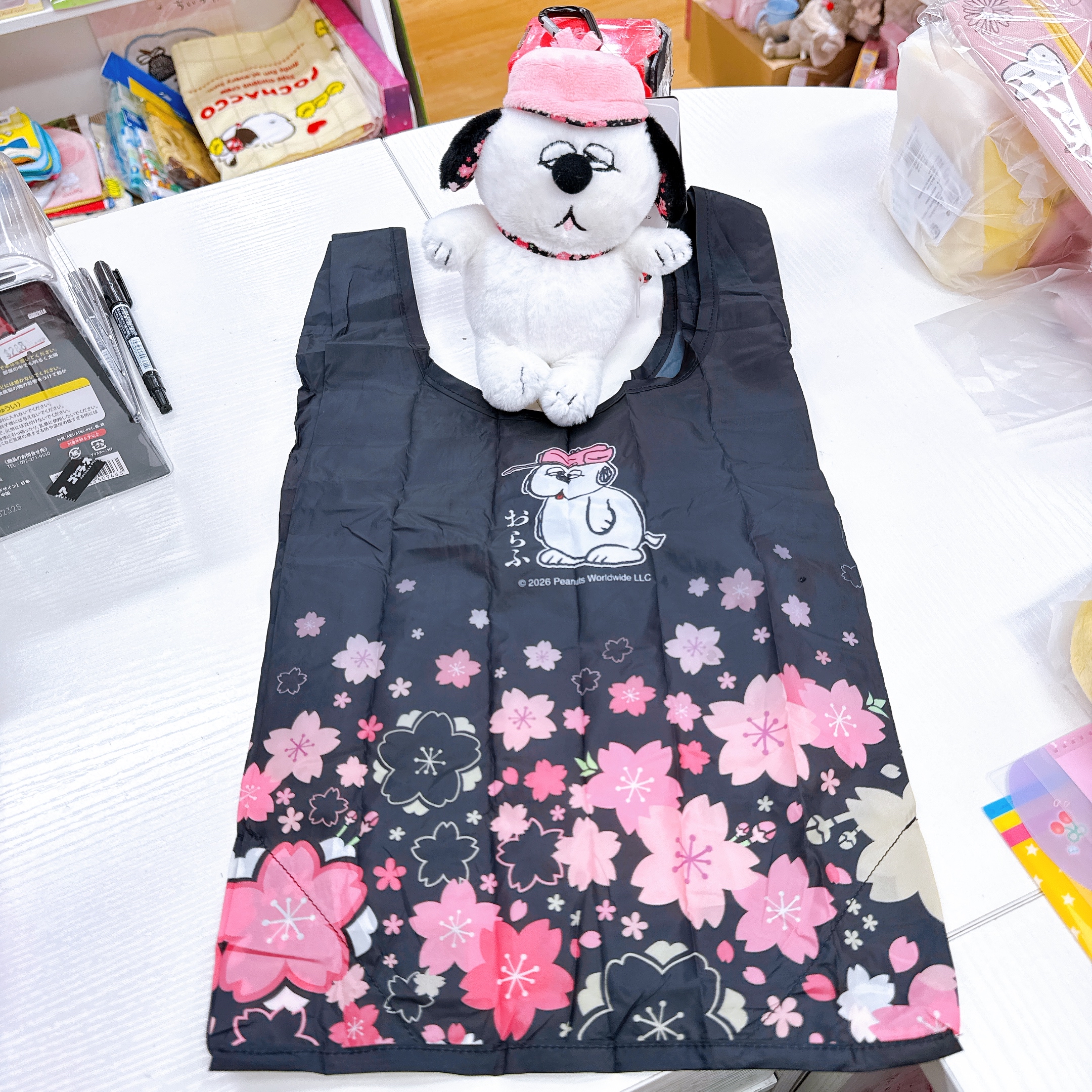 日本直送櫻花系列Olaf 環保袋連掛飾