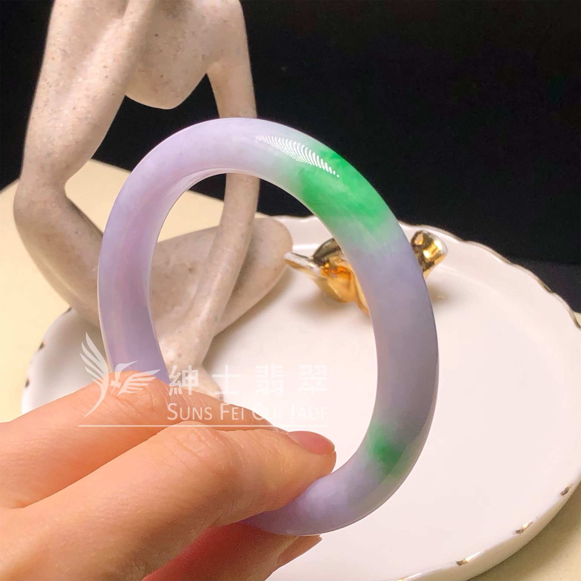 C06319會卡藍紫春彩福鐲58.5mm