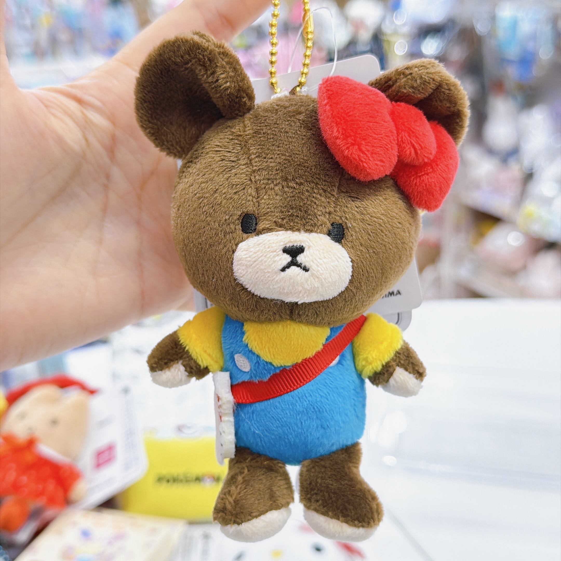 日本直送Sanrio  Hello Kitty jacky 熊仔 合作系列公仔掛飾