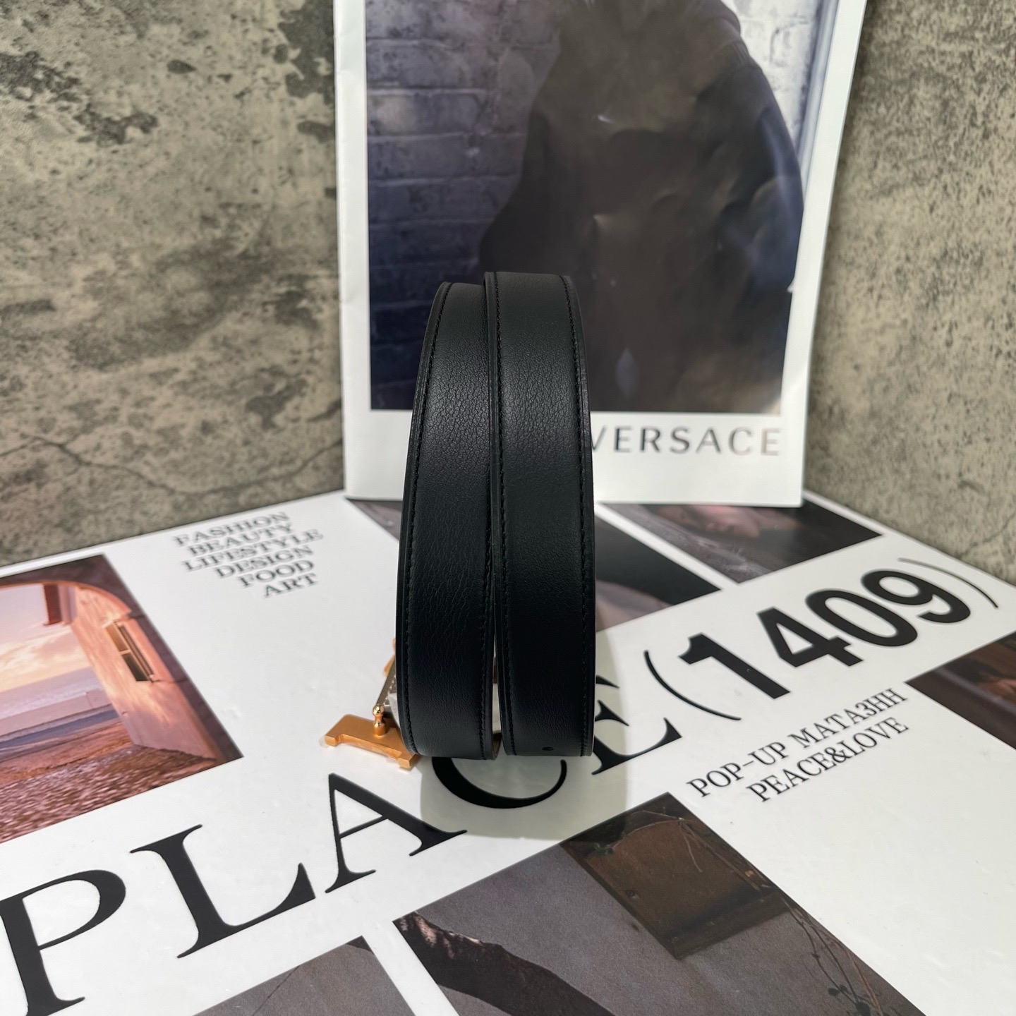 【預訂貨品】HERMES 80碼 Z刻雙面黑色拼大象灰 