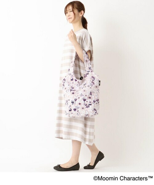 [現貨] [日本直送] MOOMIN｜姆明 ｜ 手提袋 ｜ 環保袋 ｜ 購物袋 ｜ 高度 37cm 寬度（上） 40cm 寬度（下） 28cm 深度 12cm 手把高度 27cm {TF2502003}