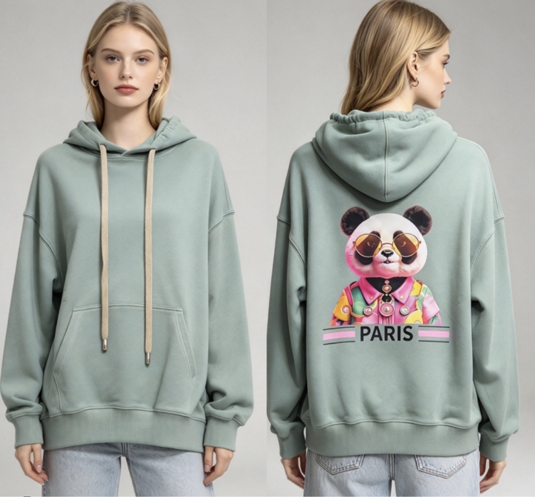 [訂購］A025 Cool Panda Paris Hoodie