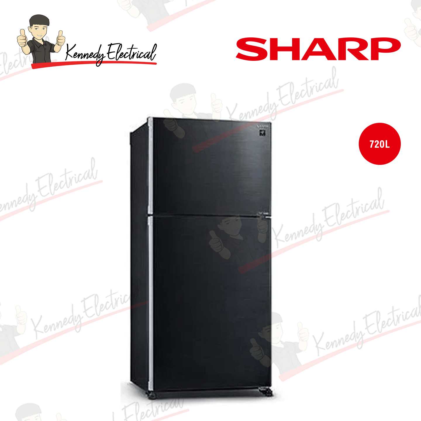 Sharp 720L Pelican 2-Door Refrigerator (SJP801MFMK)