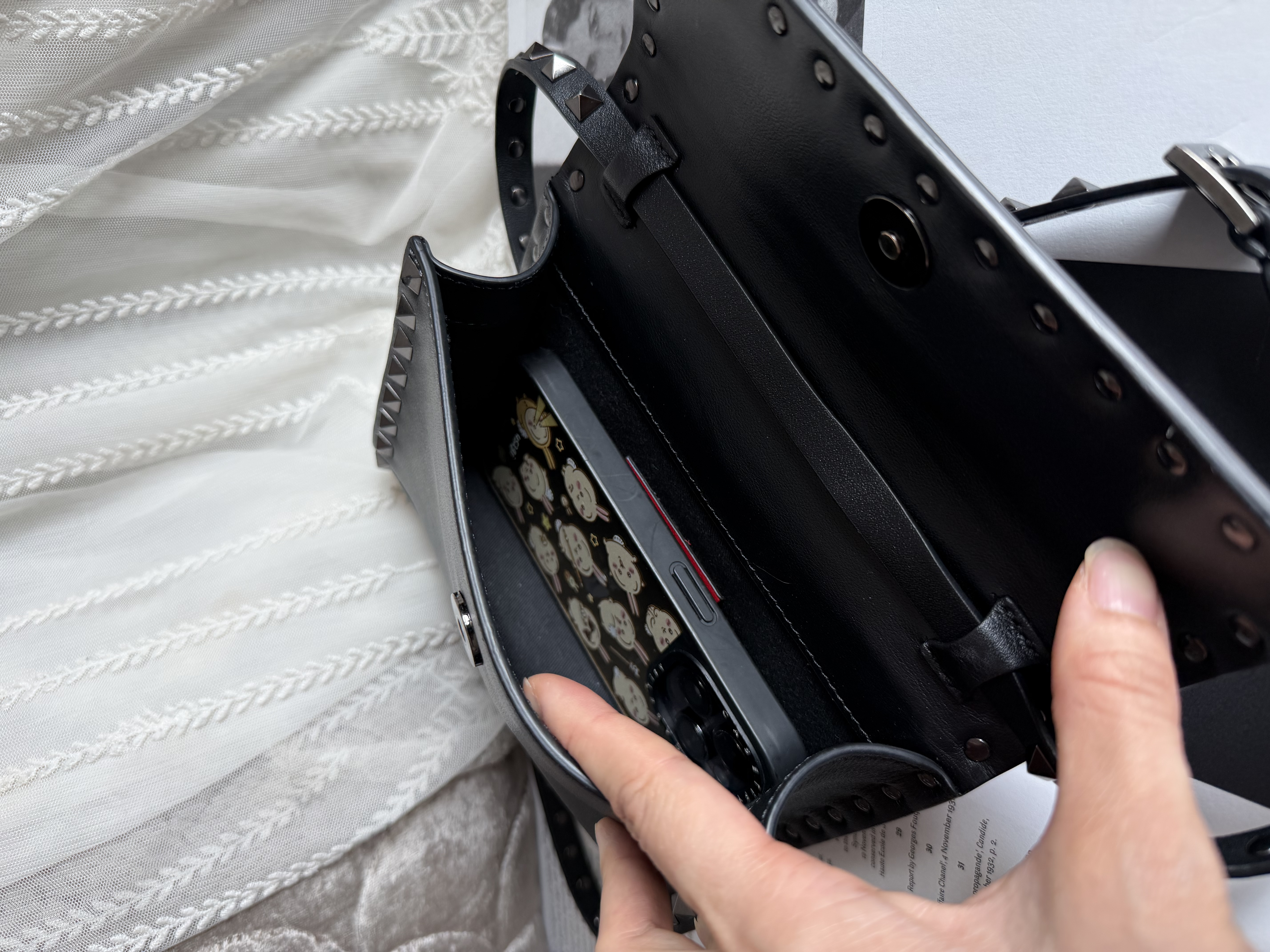 Valentino Garavani black Rockstud bag