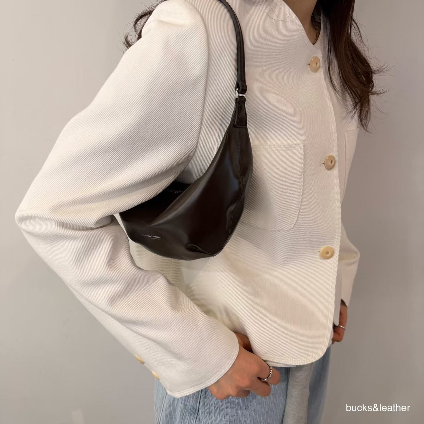 【26SS】預訂_可愛迷你月牙包 My Mini by Bucks & Leather