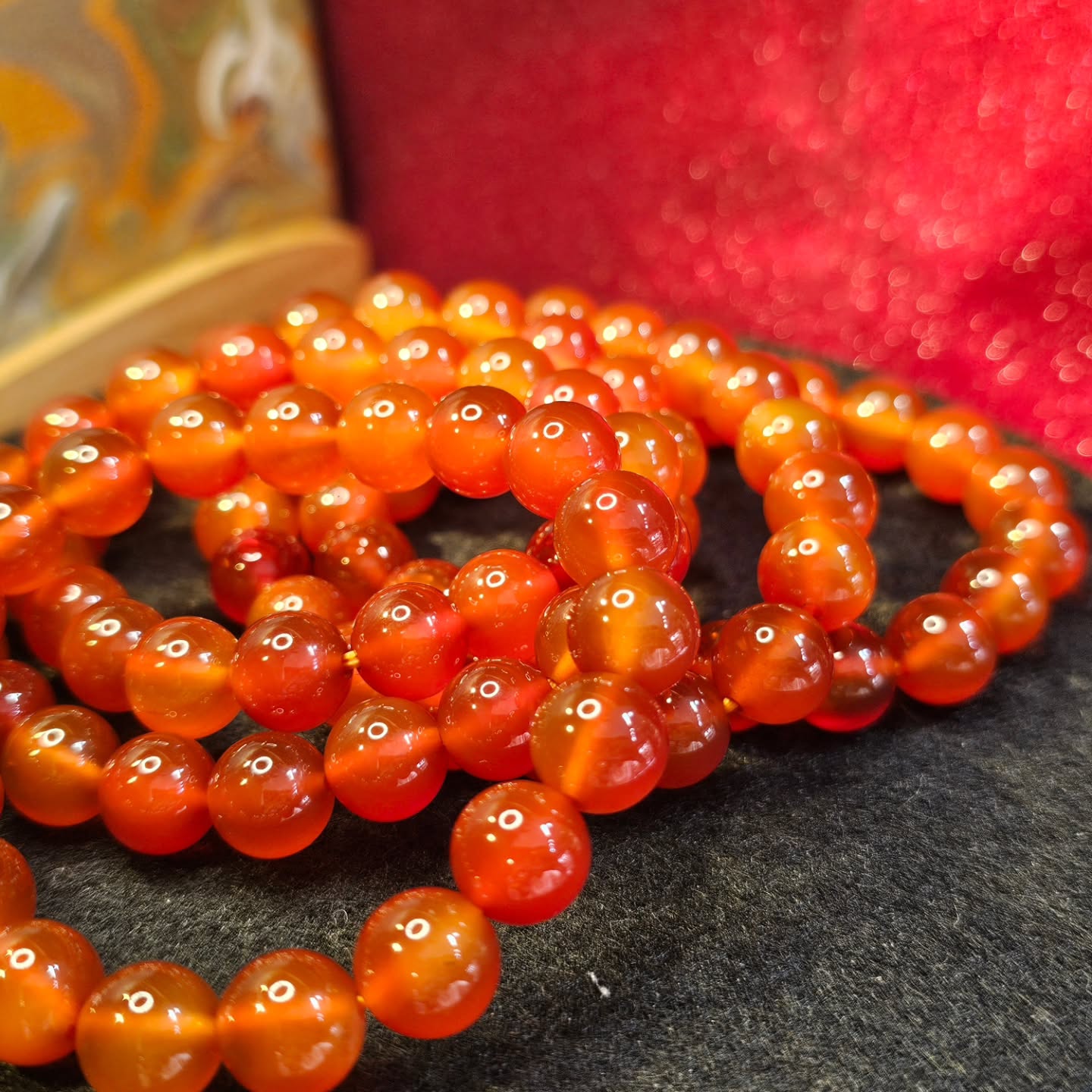 紅瑪瑙手串(Carnelian)