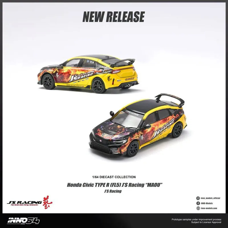 (預訂 Pre Order) INNO64  ( IN64-FL5JS MAOU ) 1/64 MADA CIVIC TYPER (FLS) JRACING