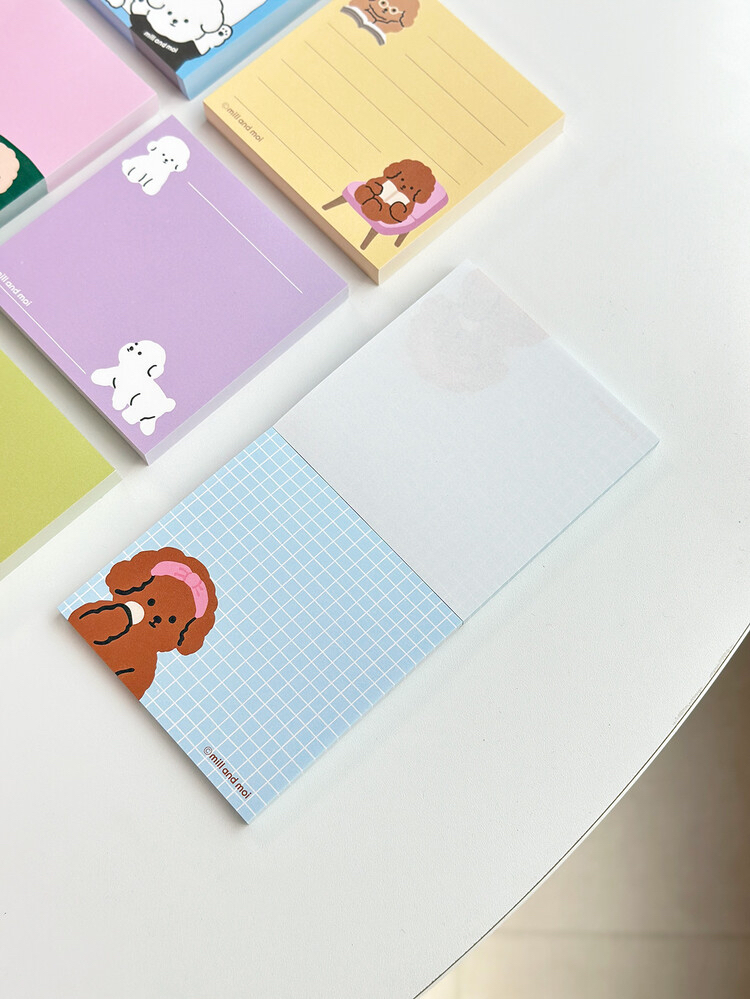 mill and moi 方形便條紙