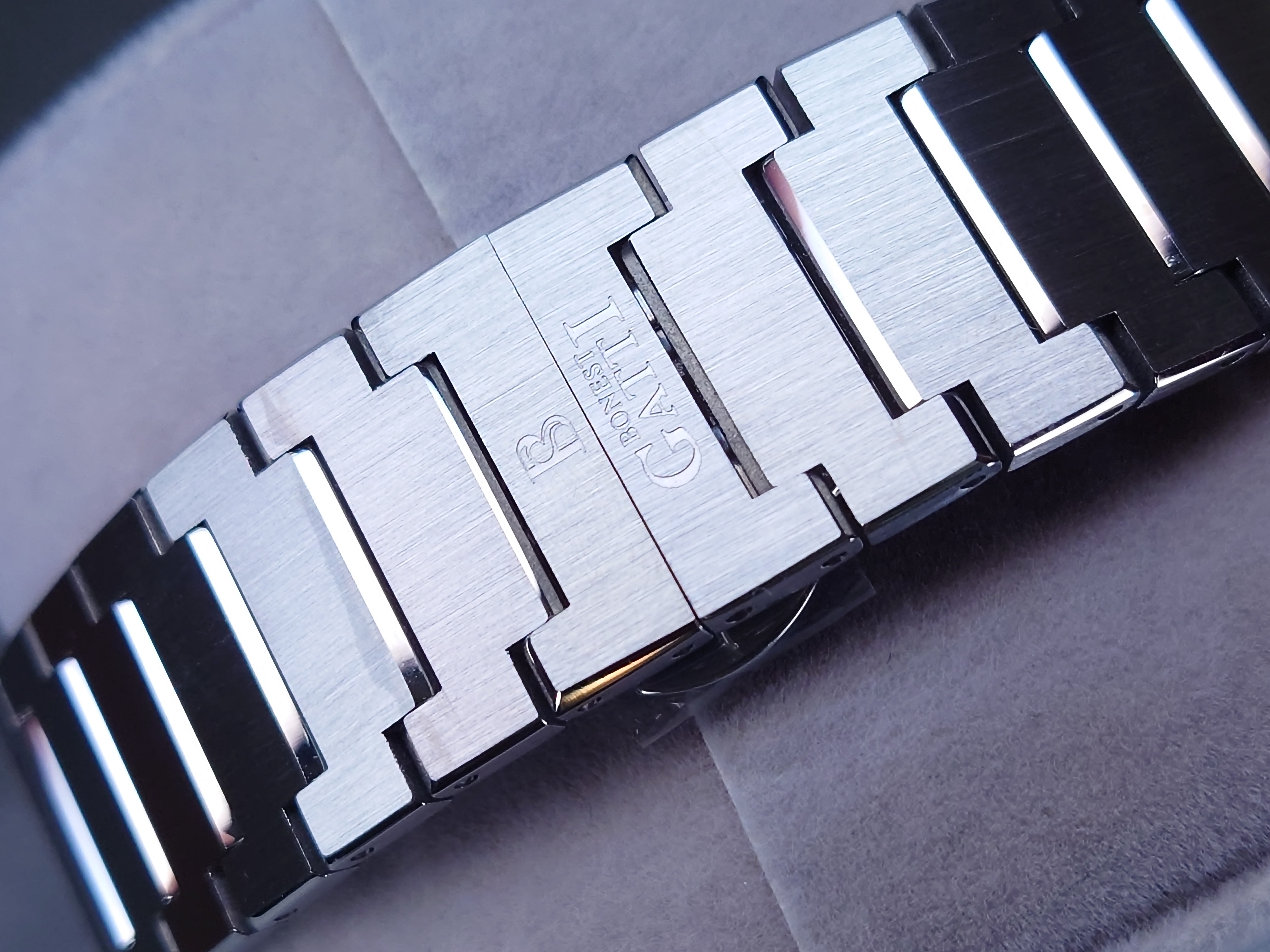 Bonest Gatti 冰裂紋一體式錶帶自動錶 BG8013-S3 Blue