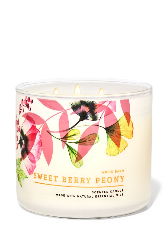 Sweet Berry Peony 3-Wick Candle