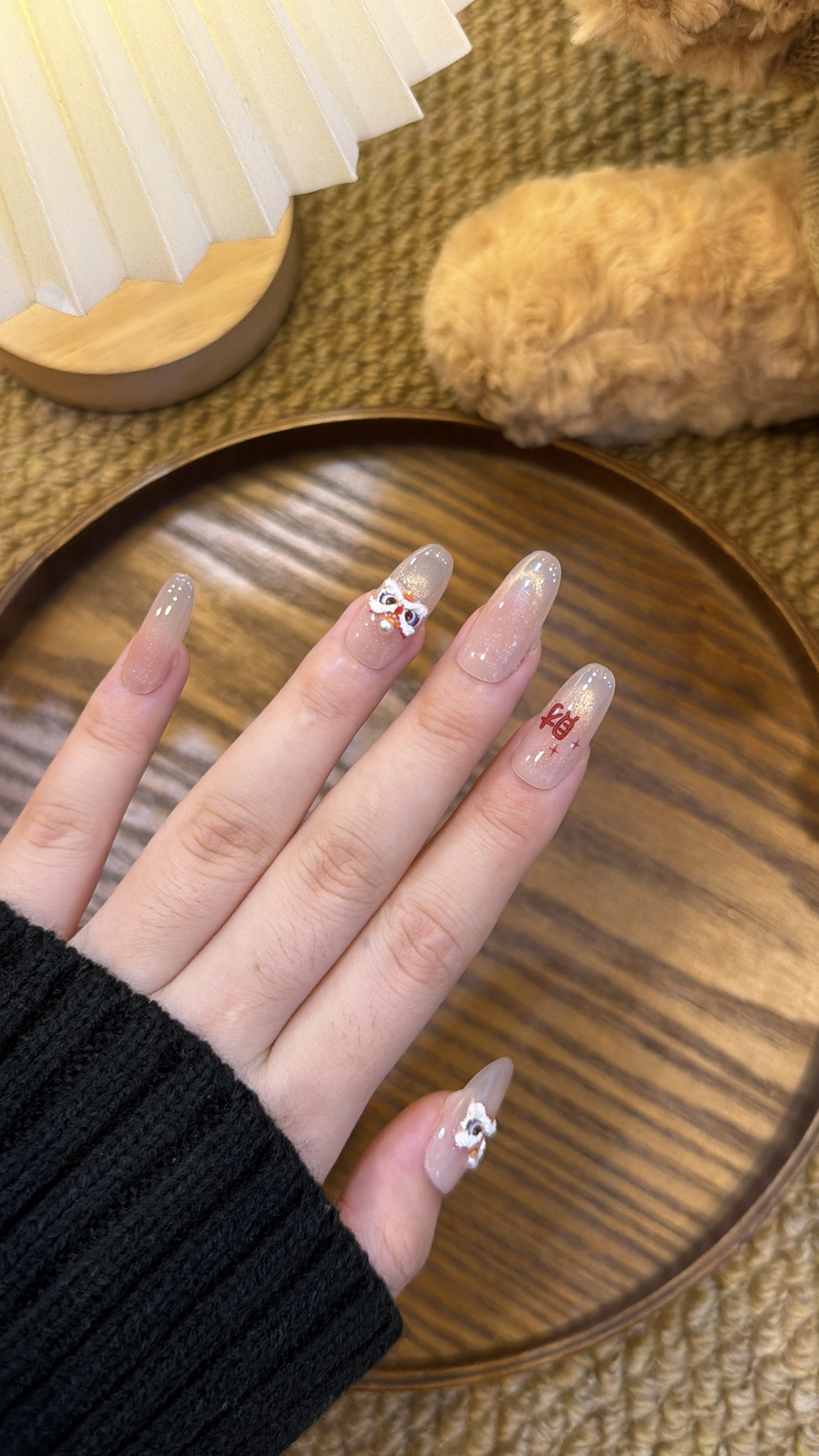 小狮来财 中椭圆