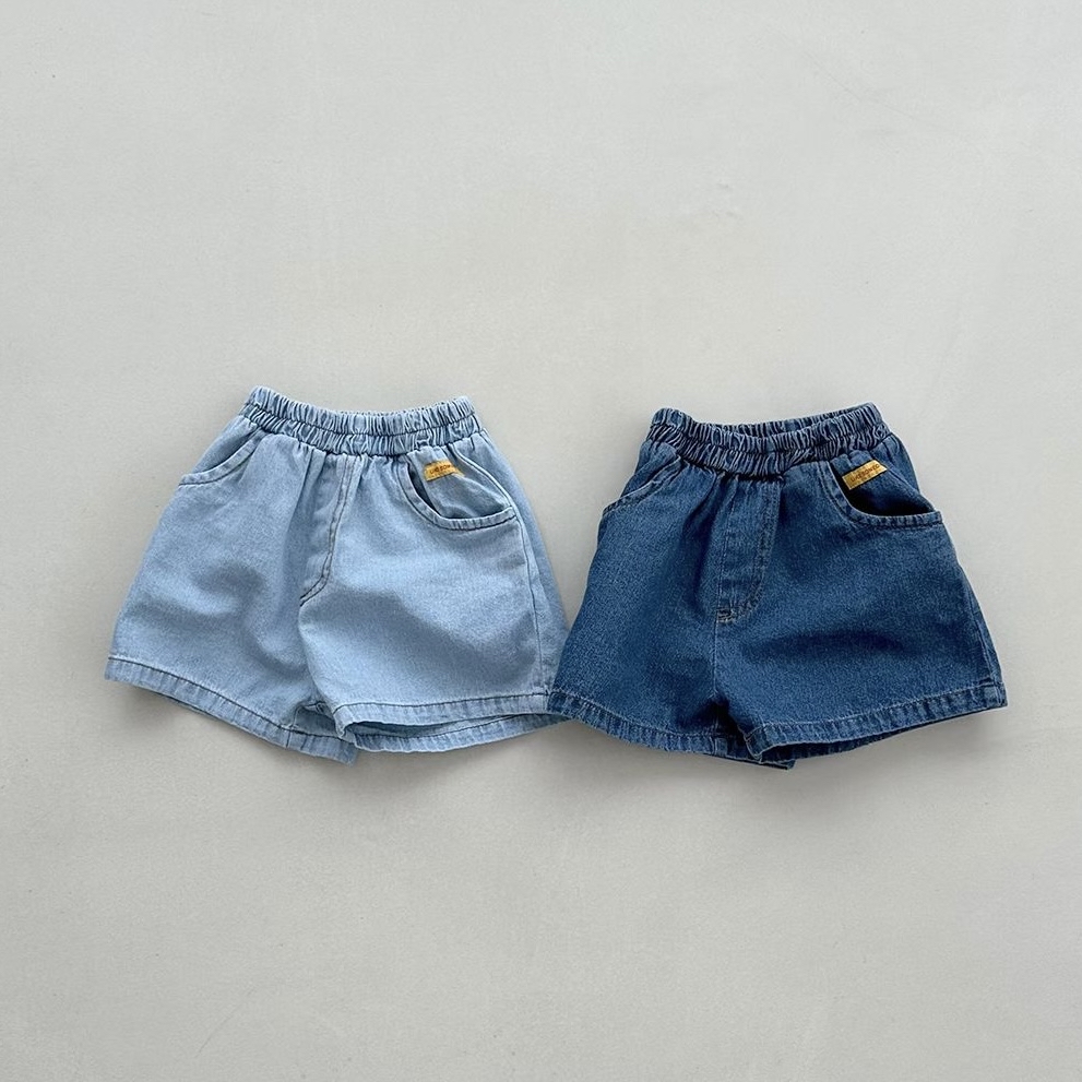 雙色牛仔短褲