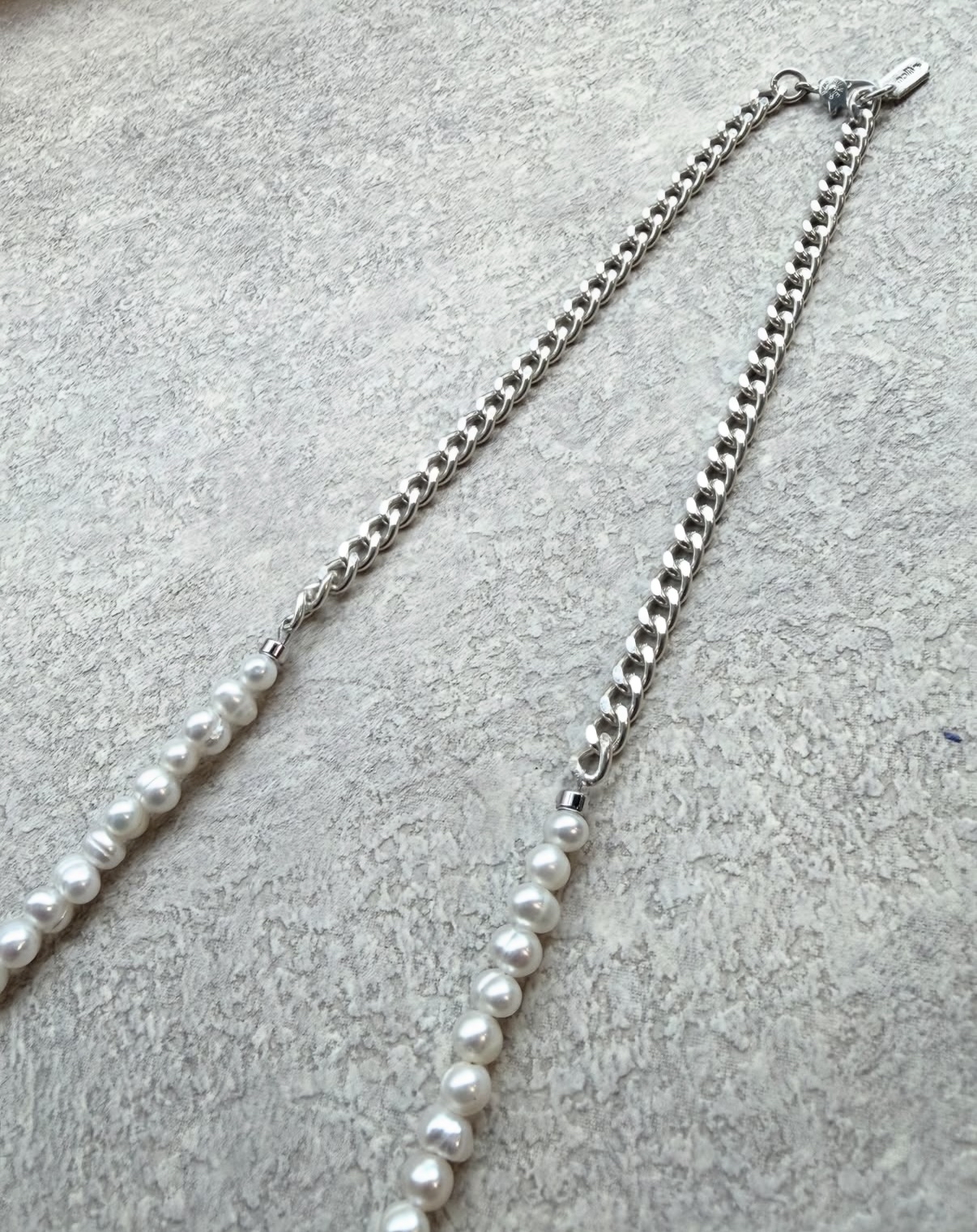 Mollive SILVER CHAIN NECKLACE PEARL 佐藤健さん着用