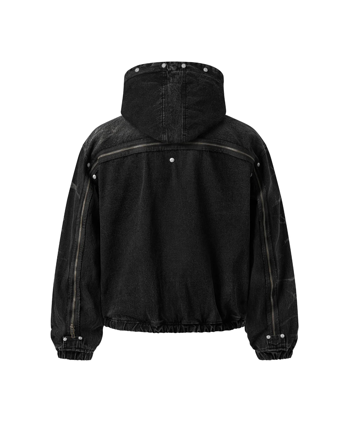 FZ DENIM HOODED ZIP UP