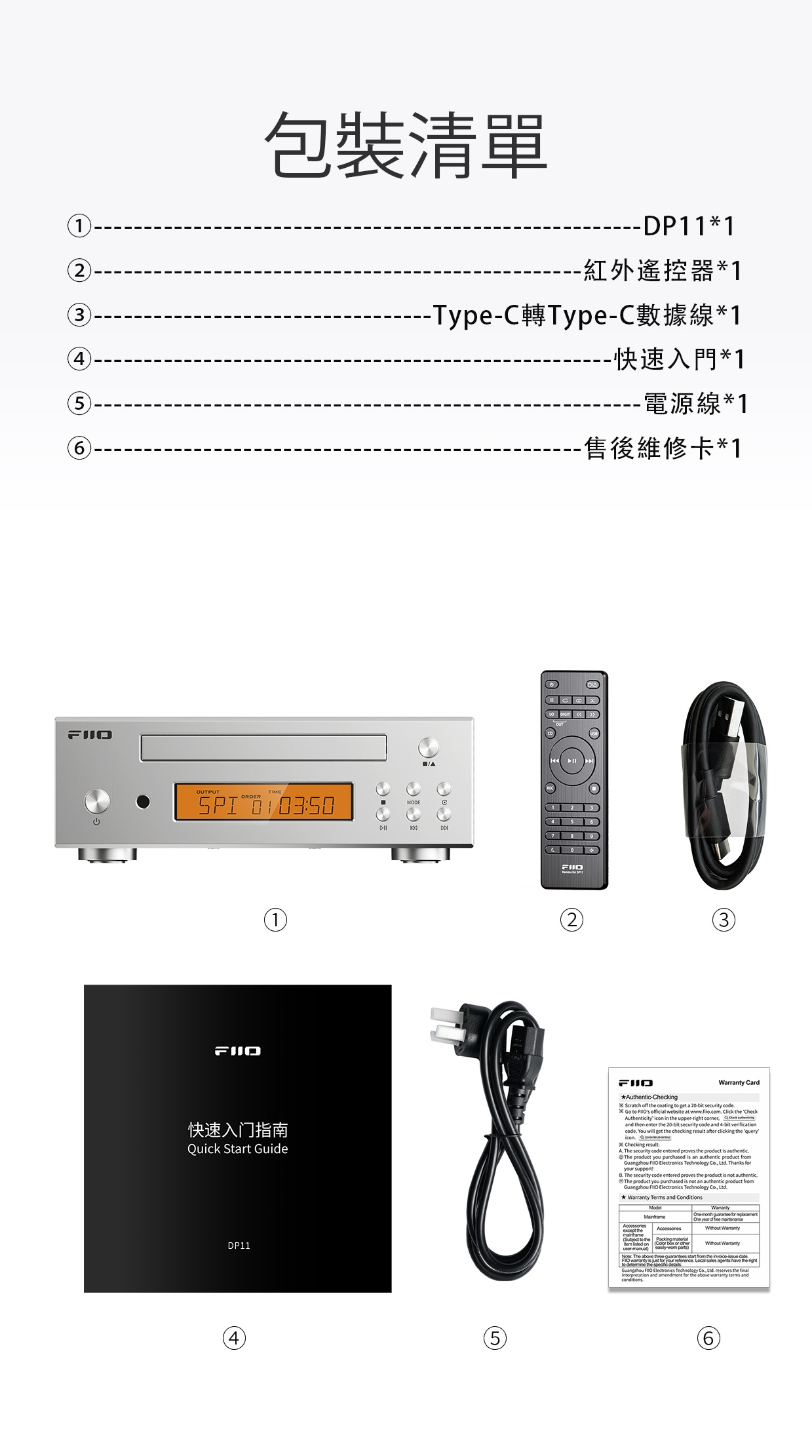 首款專業全接口HiFi CD數位轉盤 ~ FiiO DP11 香港版